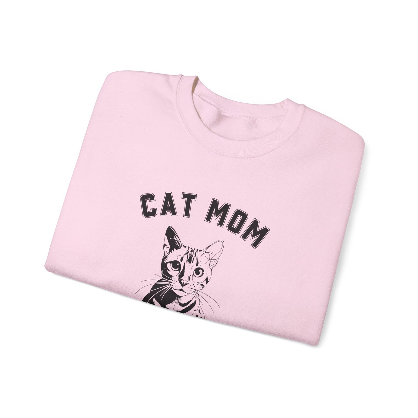 Cute Cat Mom Sweatshirt | Perfect for Cat Lovers, Birthday Gift, Cozy Lounge Wear