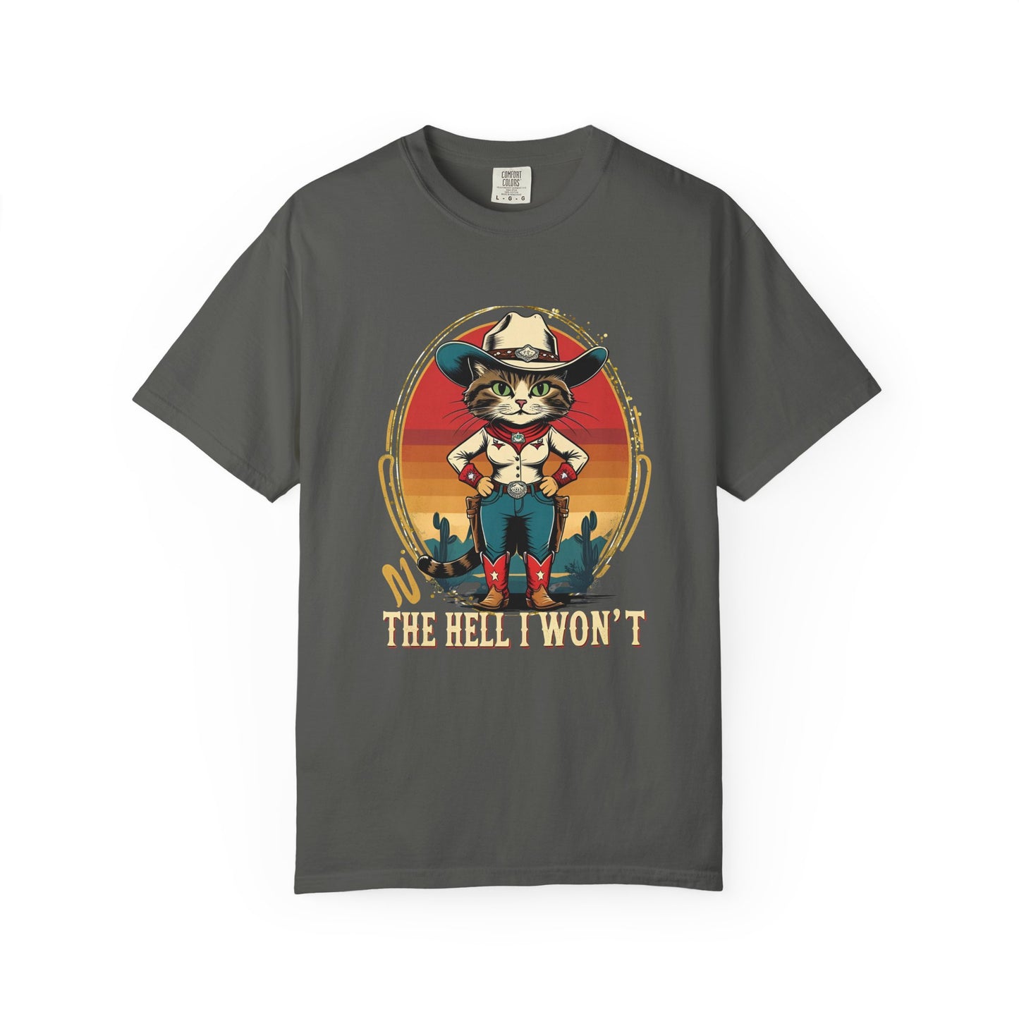 Cowboy Cat Unisex T-shirt, Fun Graphic Tee, Cat Lovers Gift, Vintage Style Shirt, Casual Wear, Gift for Animal Lovers