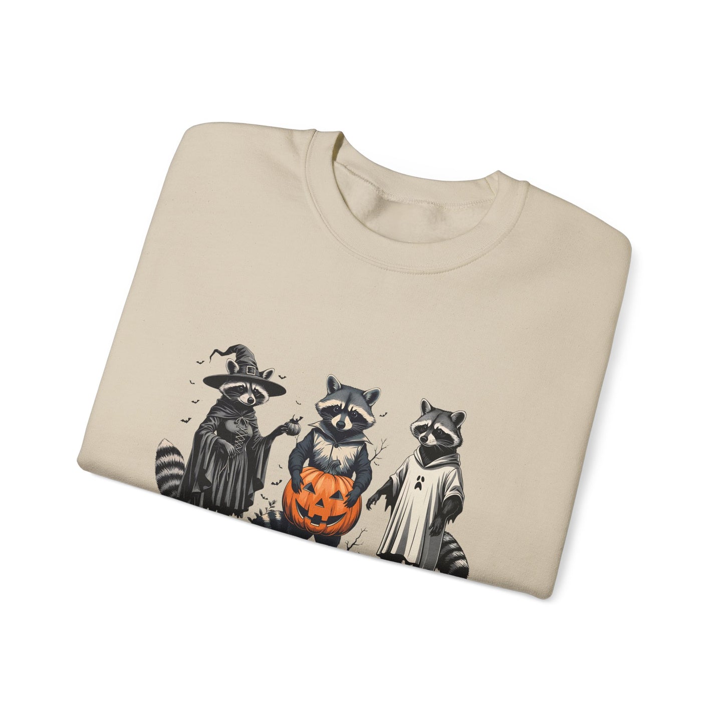 Halloween Raccoons Sweatshirt, Halloween Gift, Funny Raccoon Sweatshirt, Unisex Heavy Blend™ Crewneck Sweatshirt