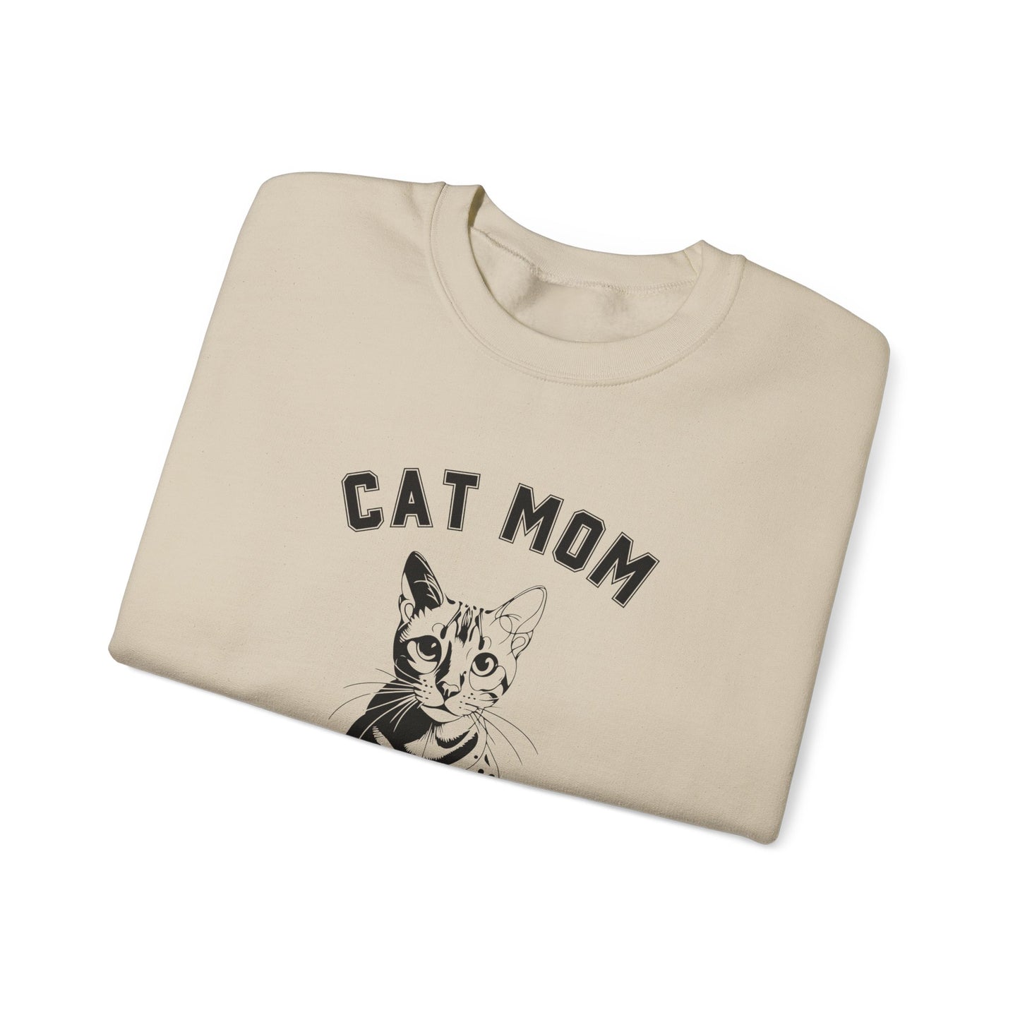 Cute Cat Mom Sweatshirt | Perfect for Cat Lovers, Birthday Gift, Cozy Lounge Wear