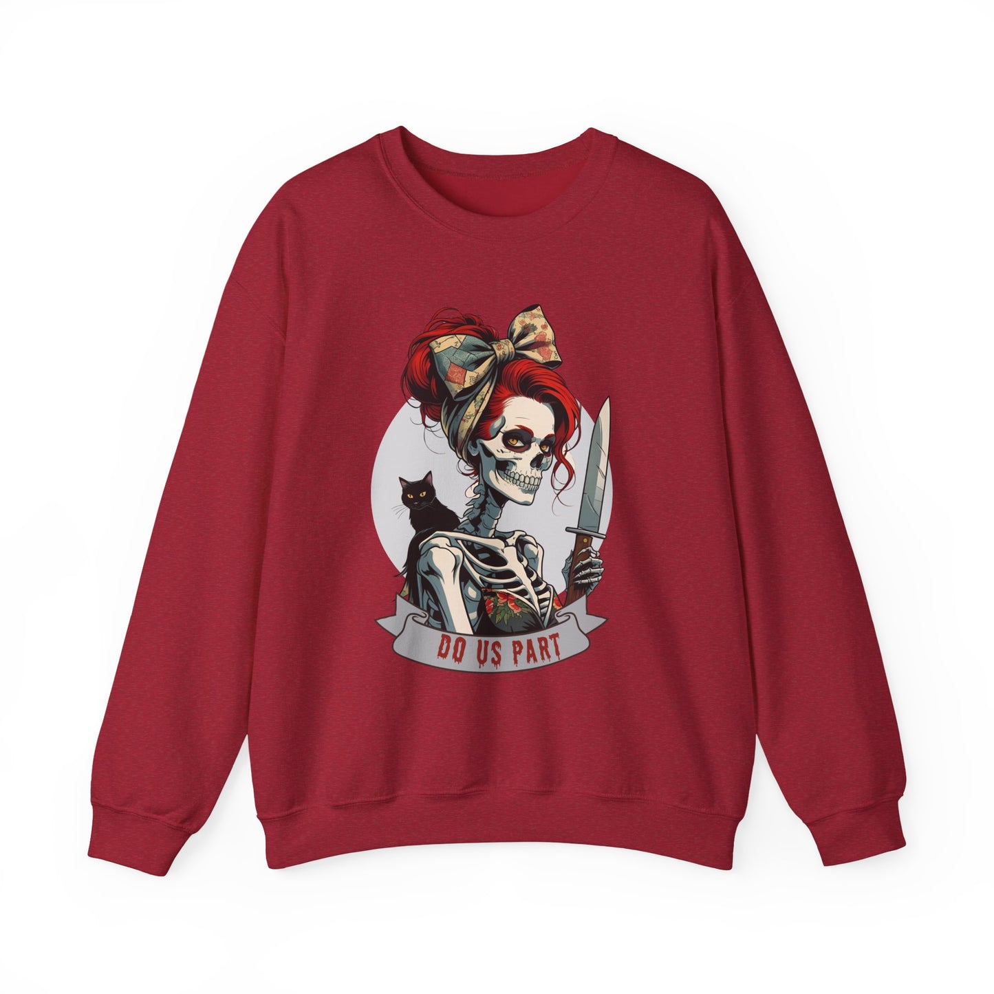 Gothic Skeleton Bride Sweatshirt, Halloween Apparel, Cozy Crewneck, Spooky Gift, Alternative Fashion, Fun Wedding Gift