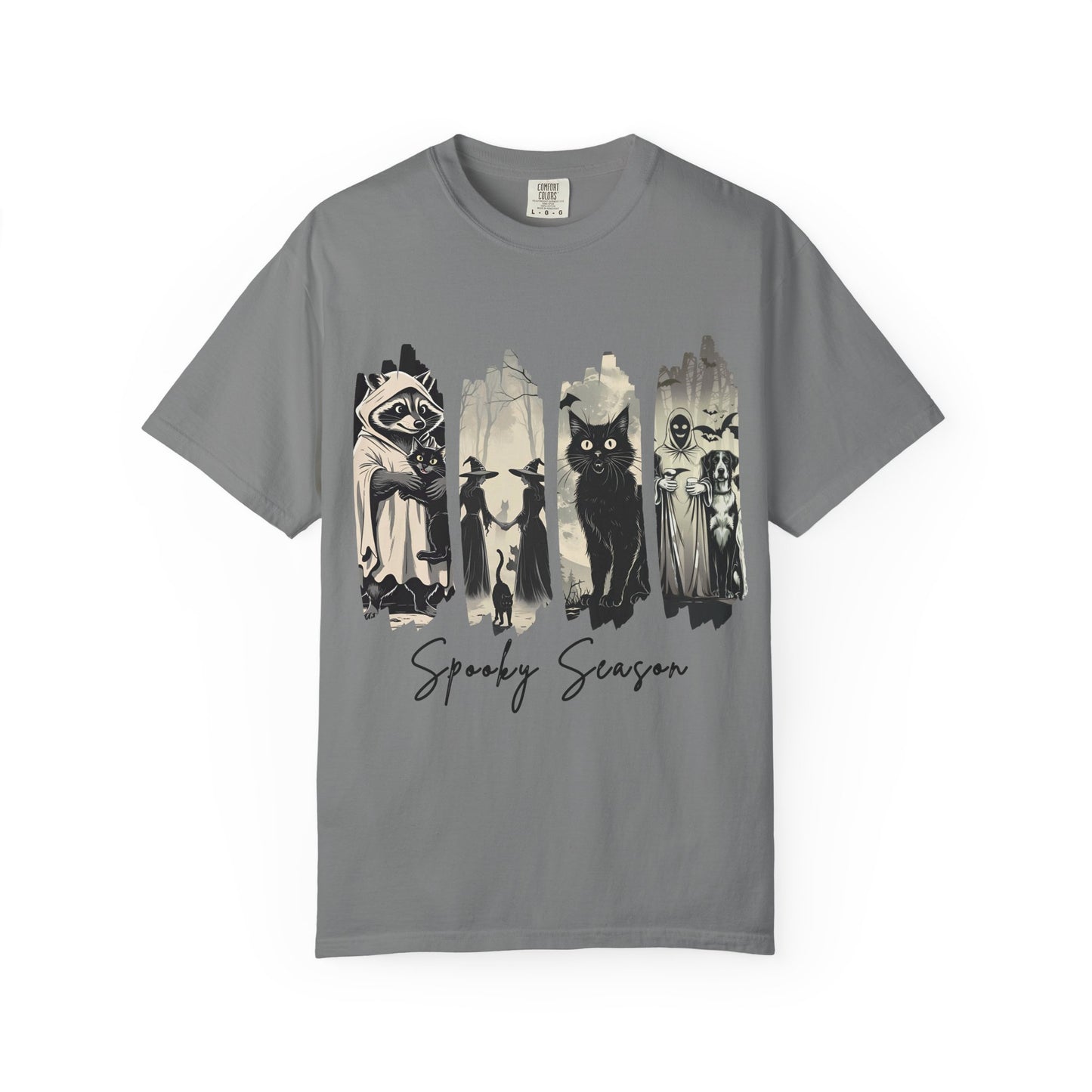 Spooky Season Unisex T-shirt, Halloween Shirt, Cat Lovers Tee, Casual Wear, Fall Fashion, Graphic Tee, Gifts for Him/Her
