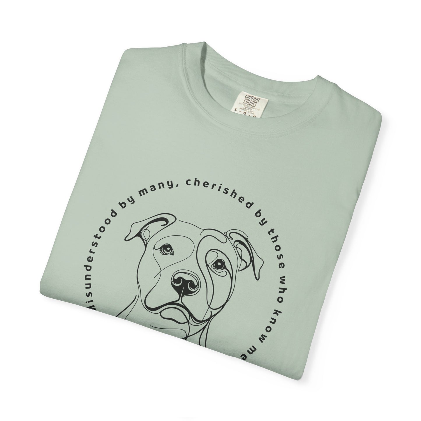 Pitbull Lover Unisex T-Shirt - Garment-Dyed Pet Shirt, Animal Lover Gift, Casual Tee, Dog Enthusiast Apparel, Cute Pet Shirt