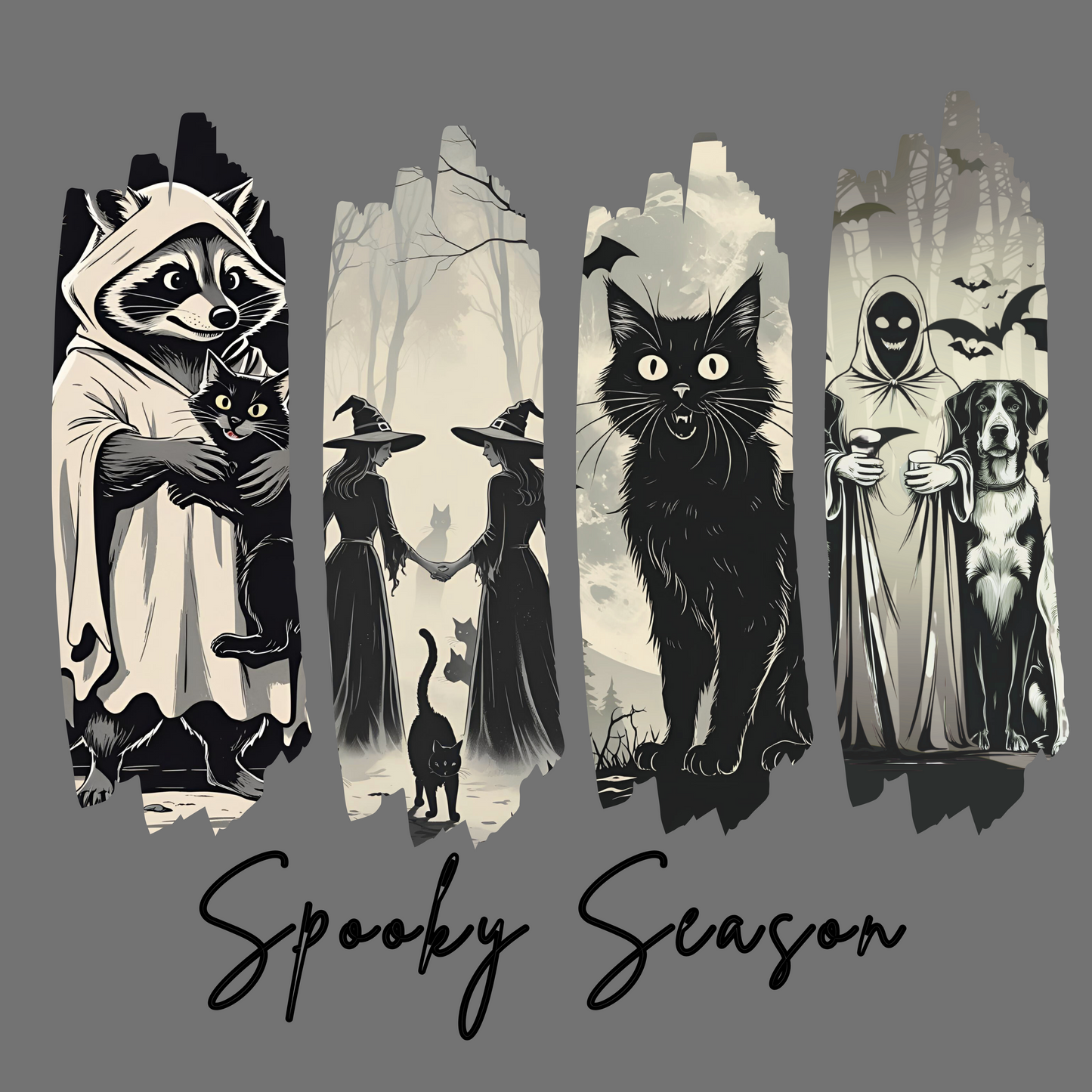 Spooky Season Unisex T-shirt, Halloween Shirt, Cat Lovers Tee, Casual Wear, Fall Fashion, Graphic Tee, Gifts for Him/Her
