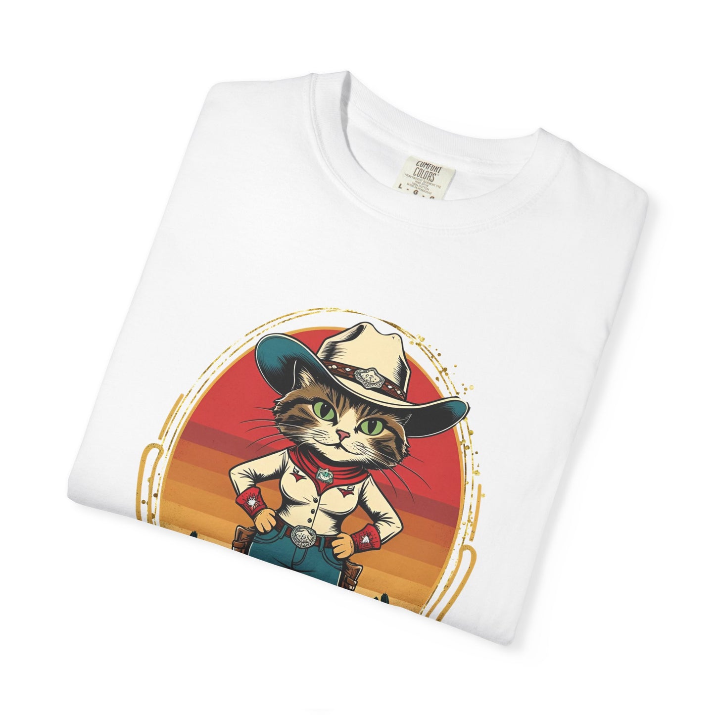 Cowboy Cat Unisex T-shirt, Fun Graphic Tee, Cat Lovers Gift, Vintage Style Shirt, Casual Wear, Gift for Animal Lovers