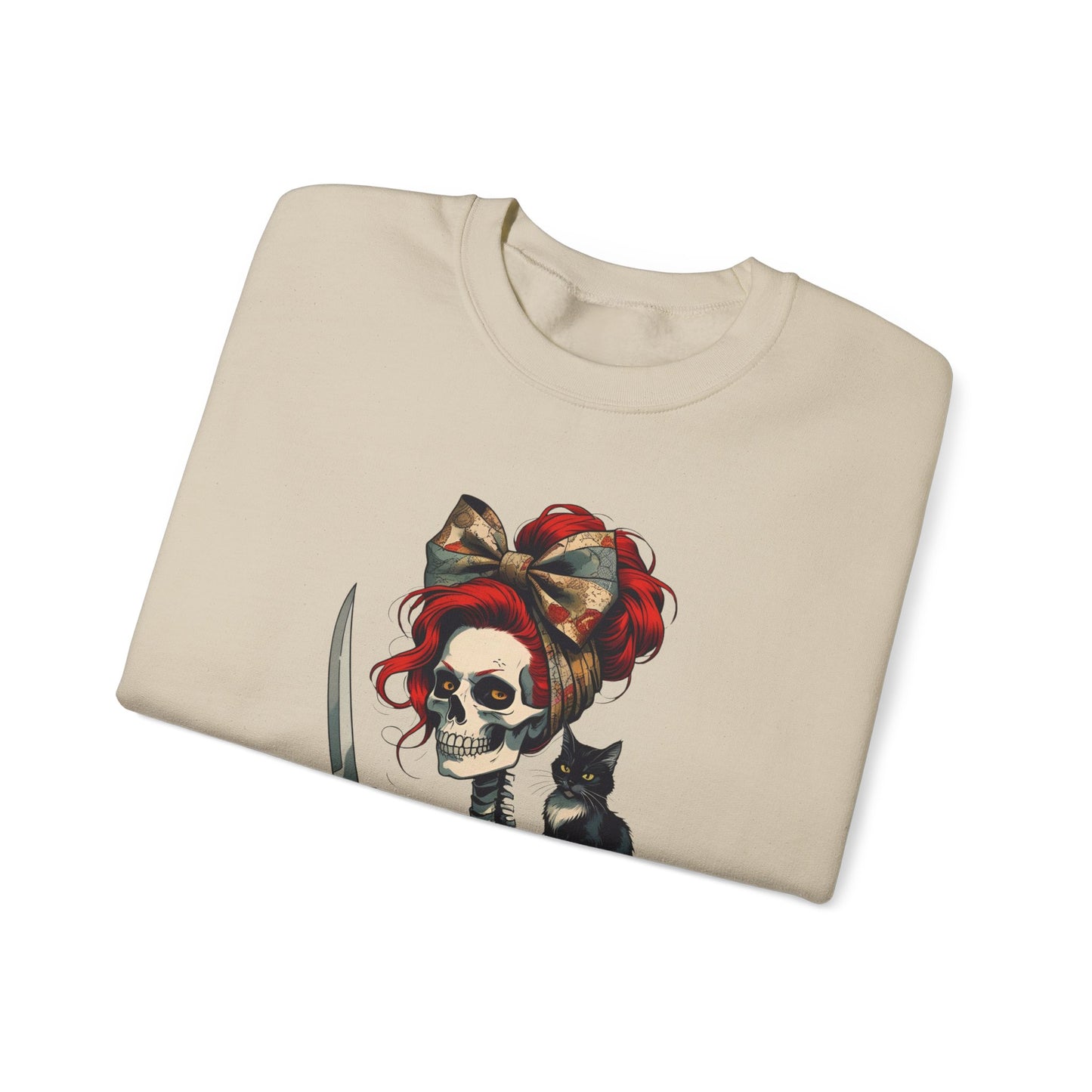 Gothic Bride Sweatshirt, Unique Crewneck for Halloween, Casual Wear, Funny Gift for Couples, Spooky Apparel