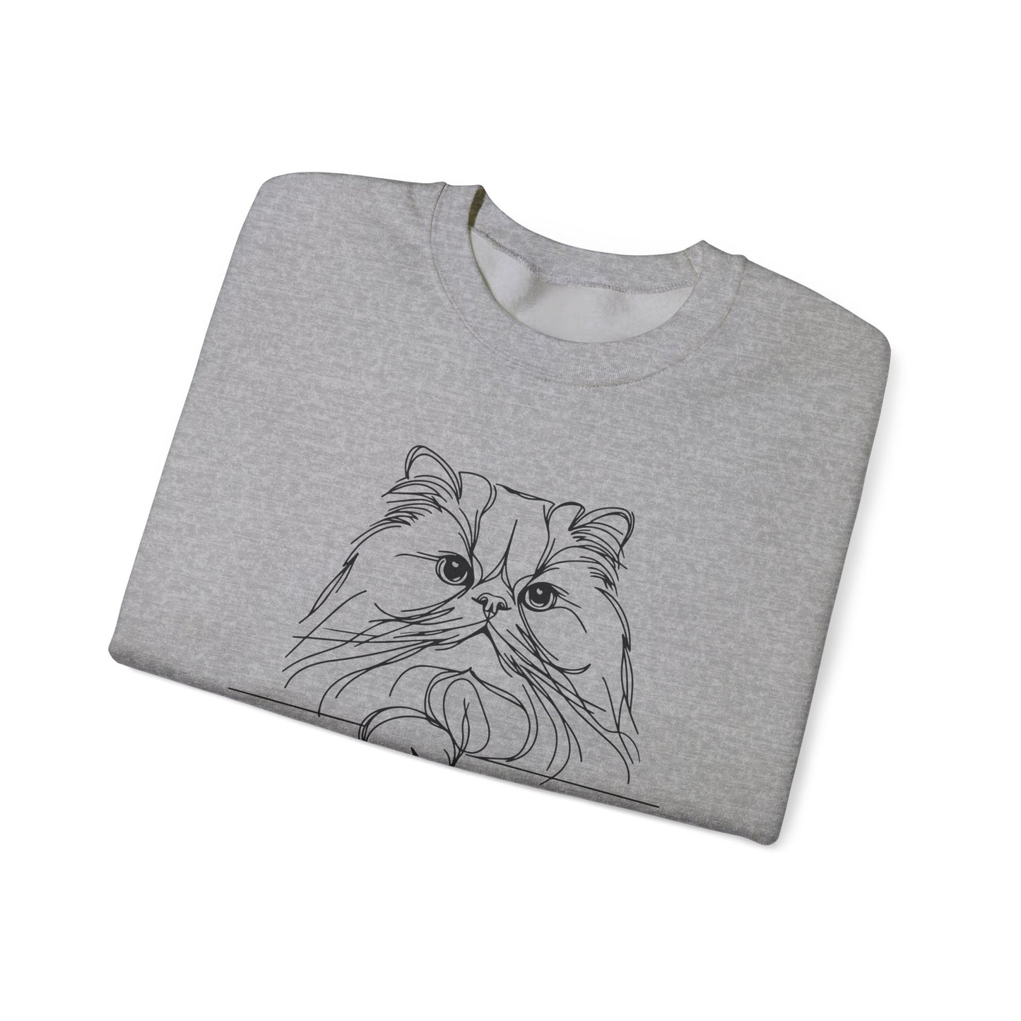 Cozy Cat Lovers Crewneck Sweatshirt - Perfect Gift for Cat Owners, Cute Pet Apparel for Casual Wear, Ideal for Birthdays, Relaxing Days