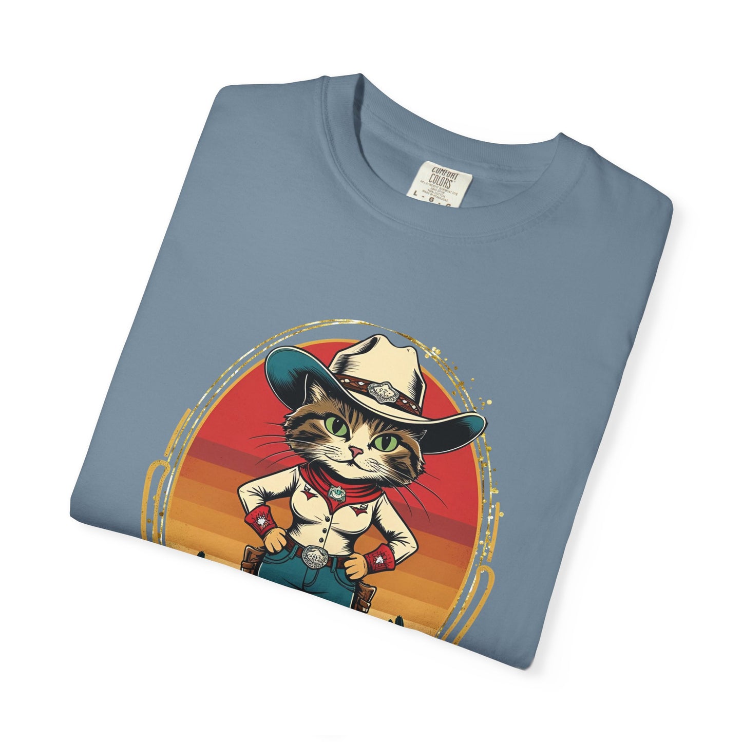 Cowboy Cat Unisex T-shirt, Fun Graphic Tee, Cat Lovers Gift, Vintage Style Shirt, Casual Wear, Gift for Animal Lovers