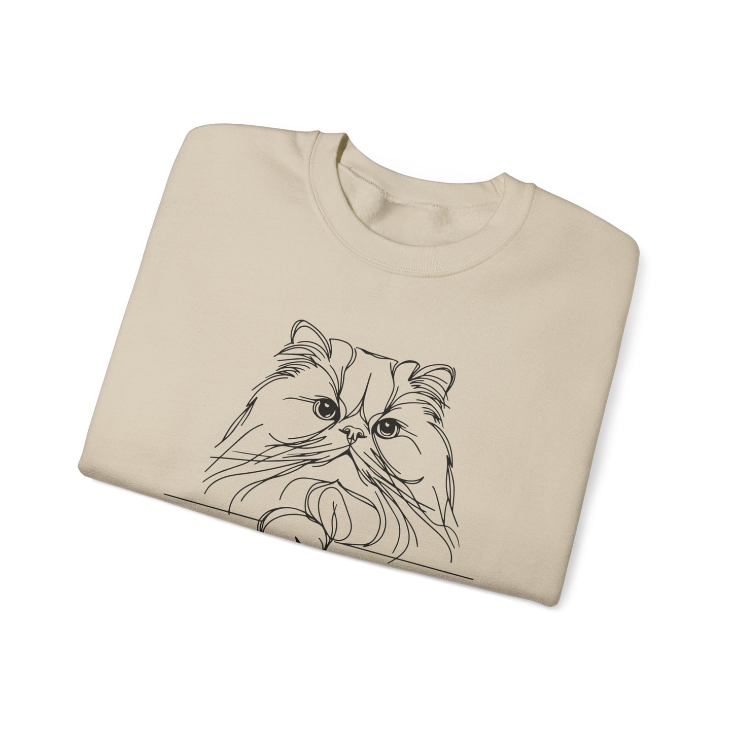 Cozy Cat Lovers Crewneck Sweatshirt - Perfect Gift for Cat Owners, Cute Pet Apparel for Casual Wear, Ideal for Birthdays, Relaxing Days