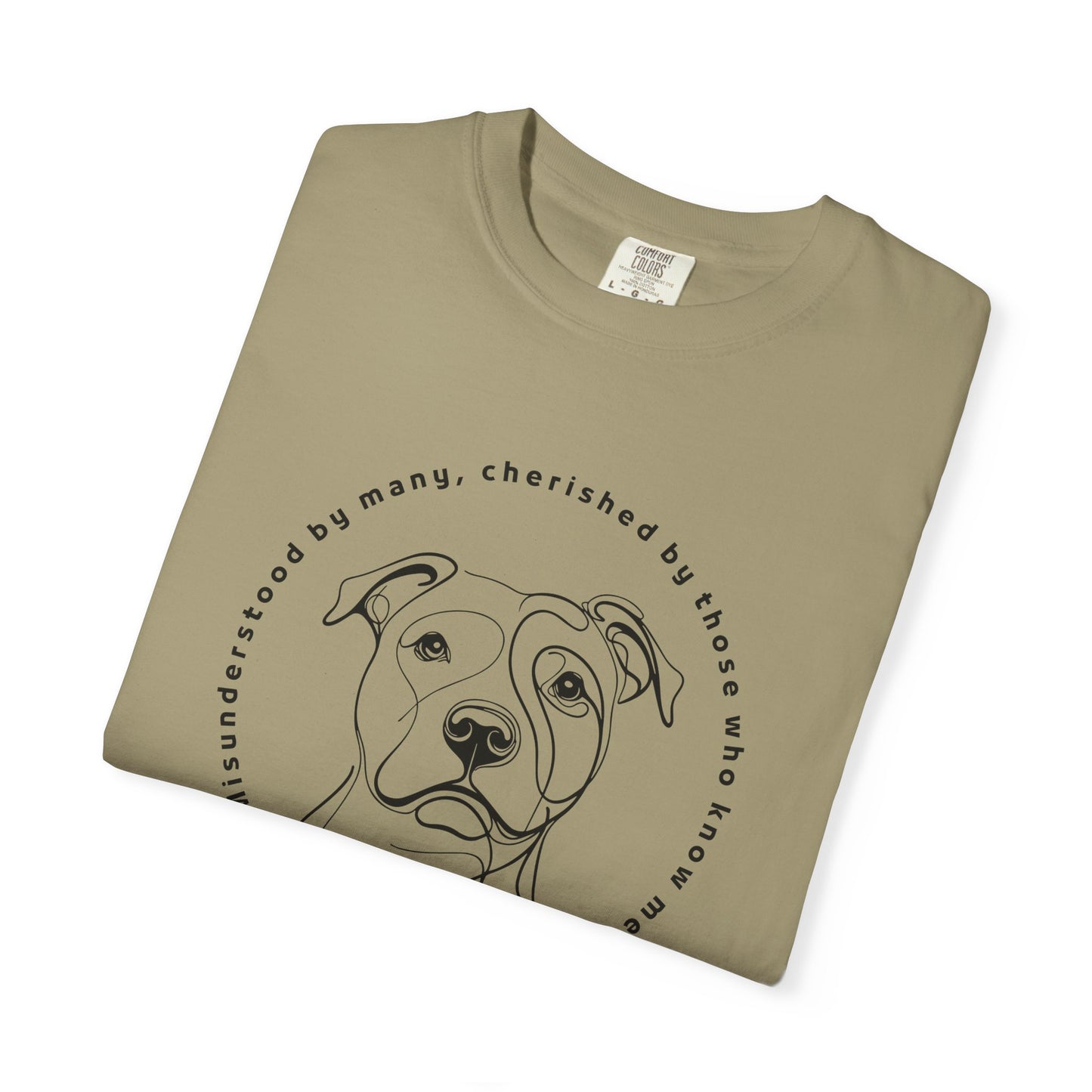 Pitbull Lover Unisex T-Shirt - Garment-Dyed Pet Shirt, Animal Lover Gift, Casual Tee, Dog Enthusiast Apparel, Cute Pet Shirt