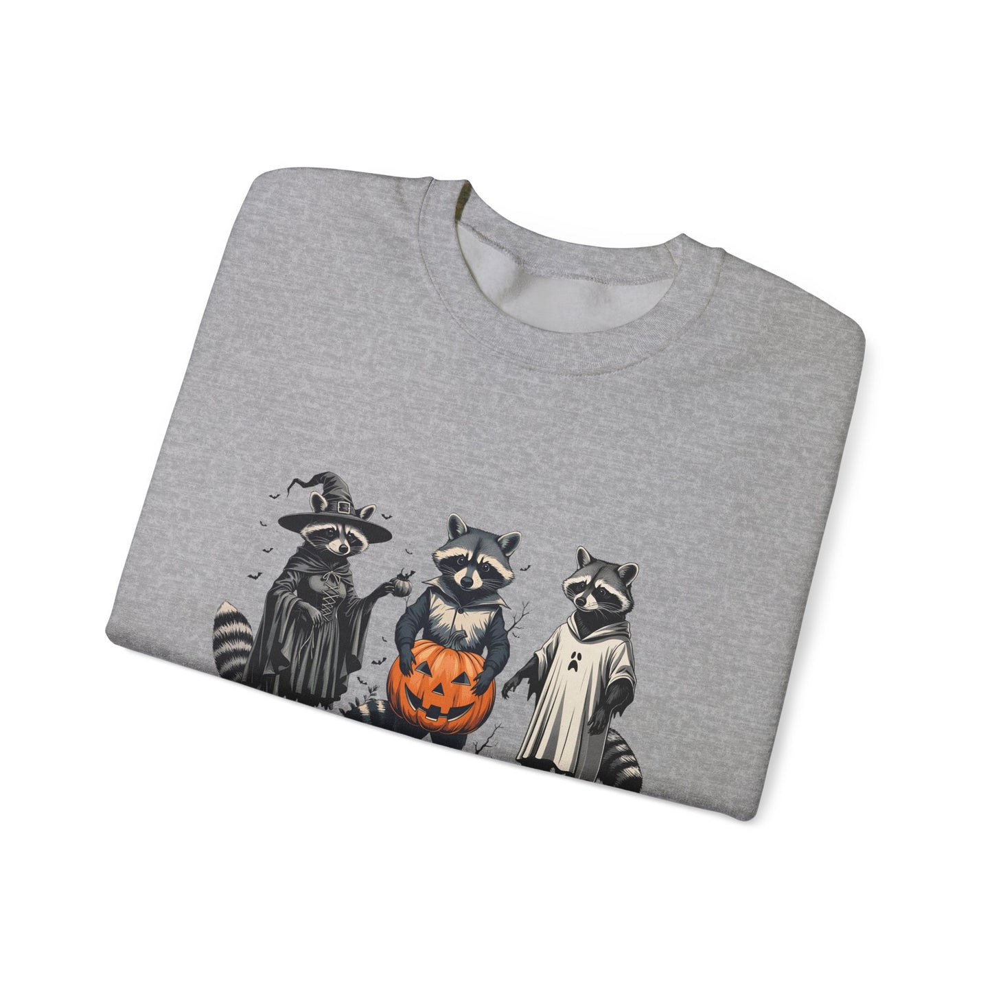 Halloween Raccoons Sweatshirt, Halloween Gift, Funny Raccoon Sweatshirt, Unisex Heavy Blend™ Crewneck Sweatshirt