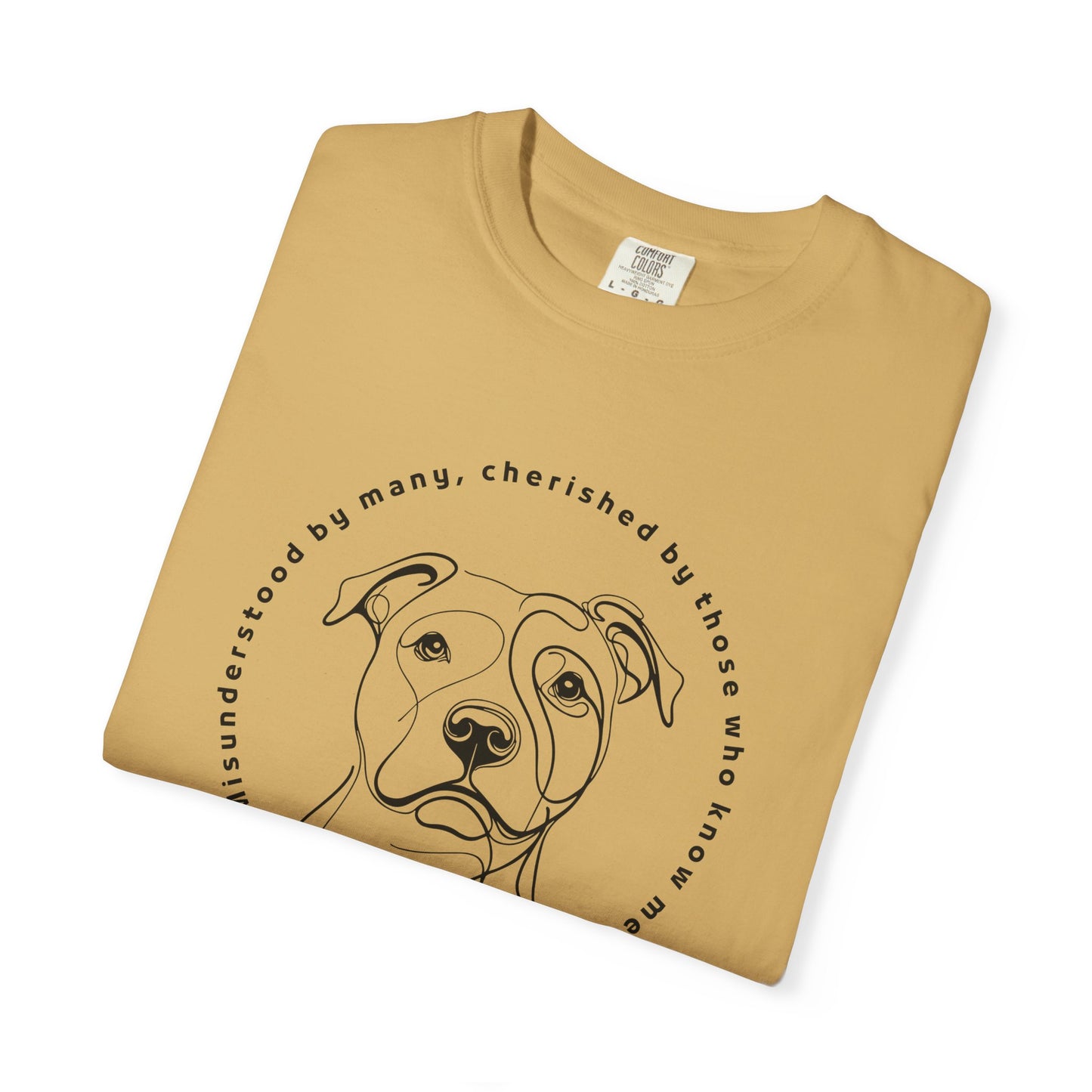 Pitbull Lover Unisex T-Shirt - Garment-Dyed Pet Shirt, Animal Lover Gift, Casual Tee, Dog Enthusiast Apparel, Cute Pet Shirt