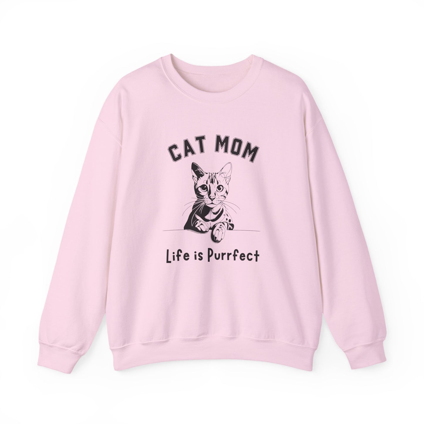 Cute Cat Mom Sweatshirt | Perfect for Cat Lovers, Birthday Gift, Cozy Lounge Wear