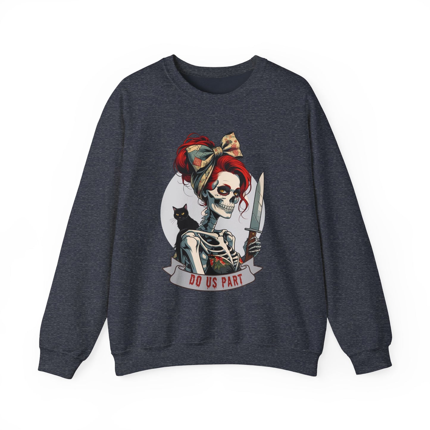 Gothic Skeleton Bride Sweatshirt, Halloween Apparel, Cozy Crewneck, Spooky Gift, Alternative Fashion, Fun Wedding Gift