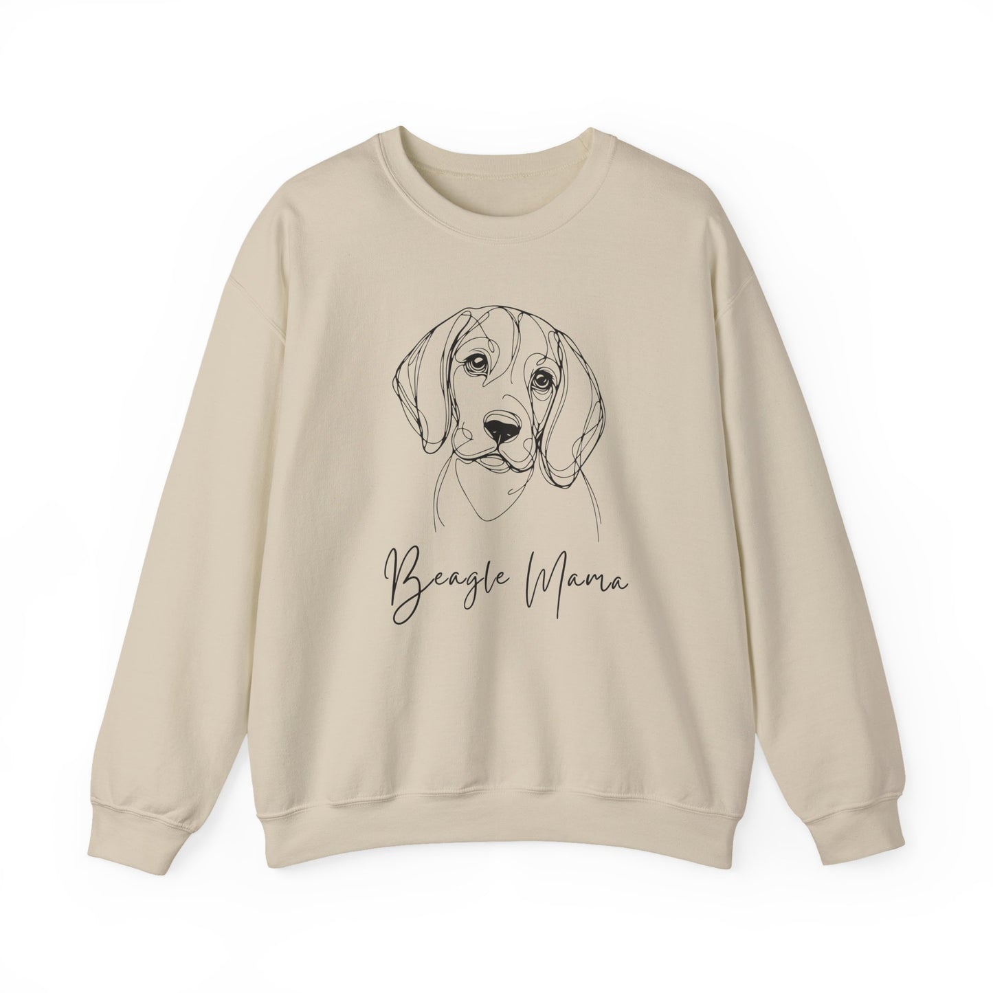 Beagle Mama Crewneck Sweatshirt, Dog Lover Gift, Pet Parent Apparel, Cozy Sweatshirt, Animal Lover Fashion