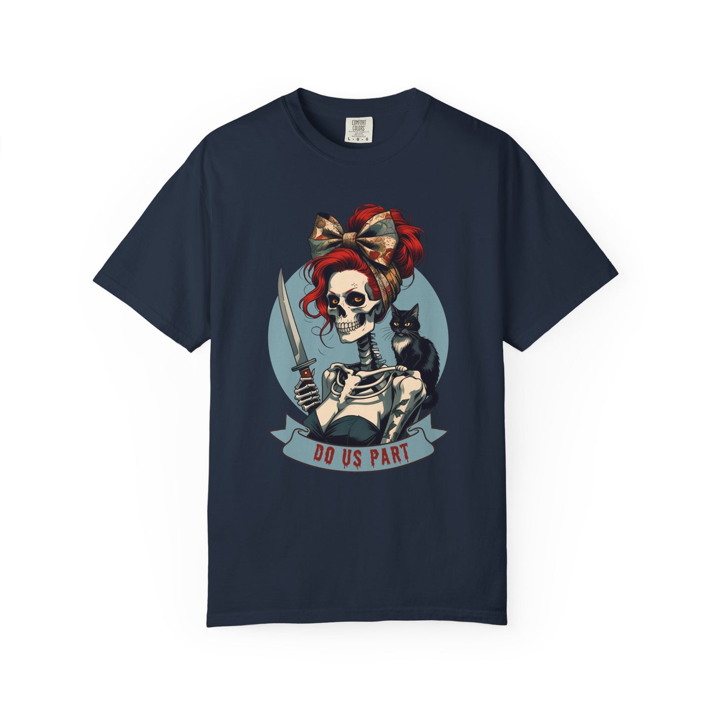 Gothic Bride T-Shirt, Unique Halloween Shirt, Do Us Part Tee, Spooky Couple Gift, Unisex Skeleton Tee