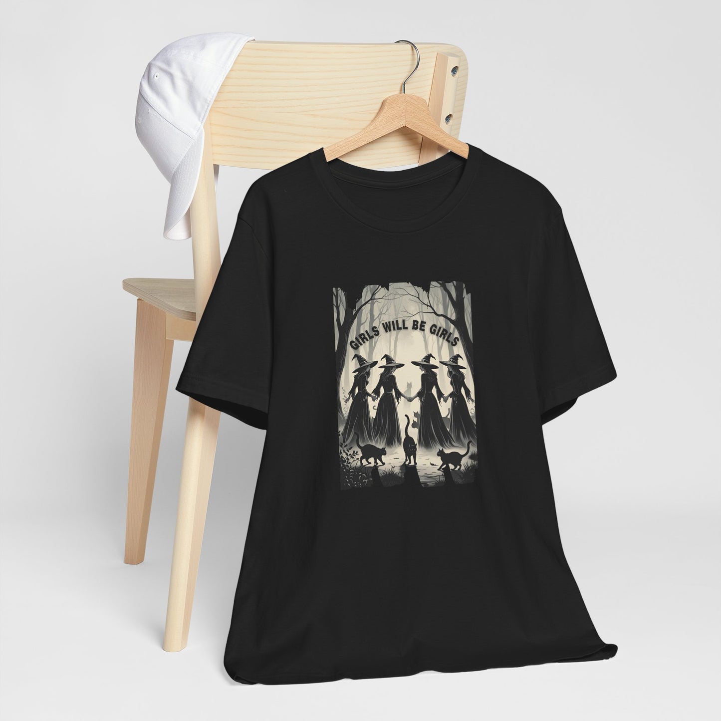 Spooky Witchy Hour Tee, Halloween Shirt, Witchy Apparel, Girls will be Girls Graphic Tee, Casual Wear, Halloween Gift
