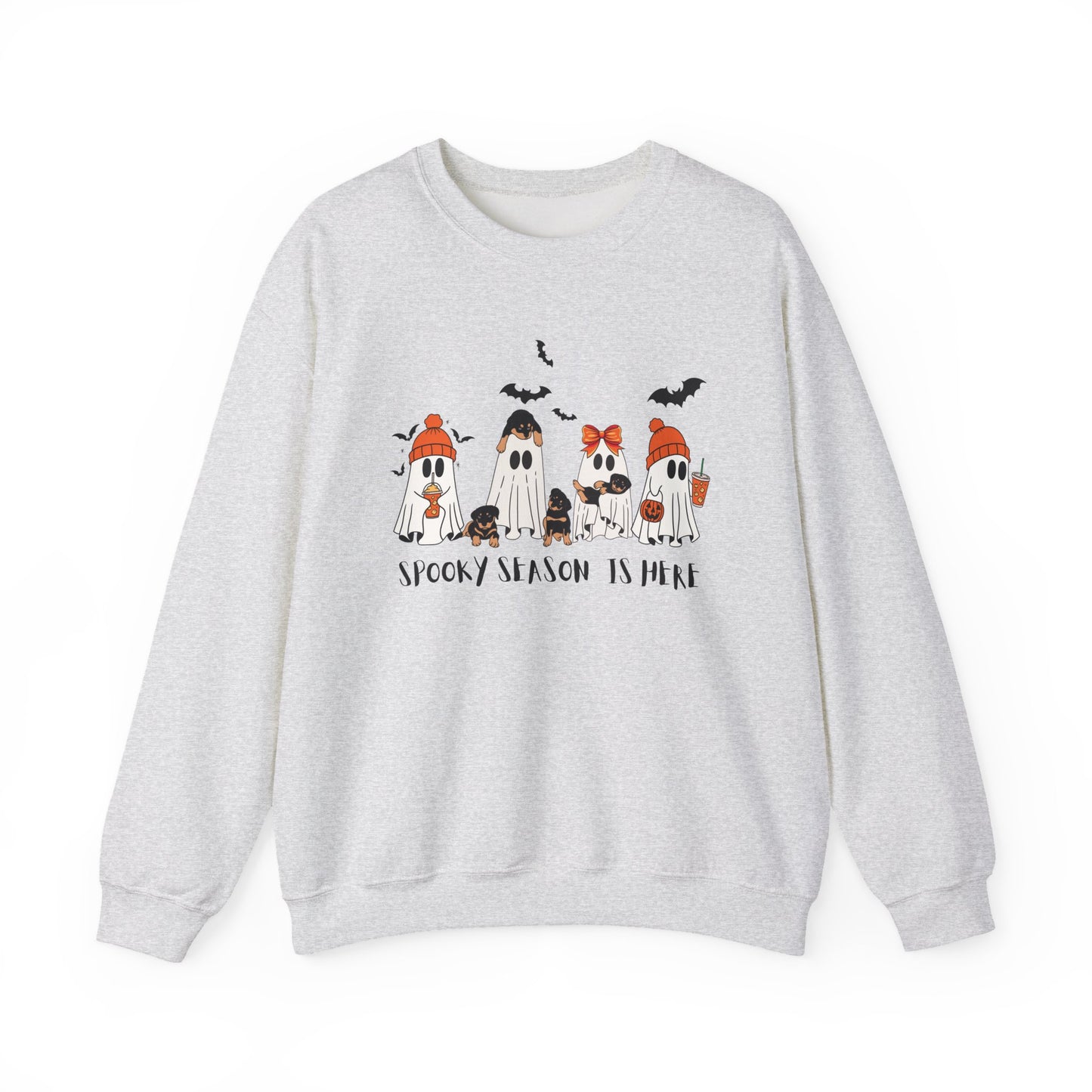 Spooky Ghost Crewneck Sweatshirt, Halloween Sweatshirt, Unisex Pullover, Cute Fall Fashion, Cozy Sweatshirt for Fall
