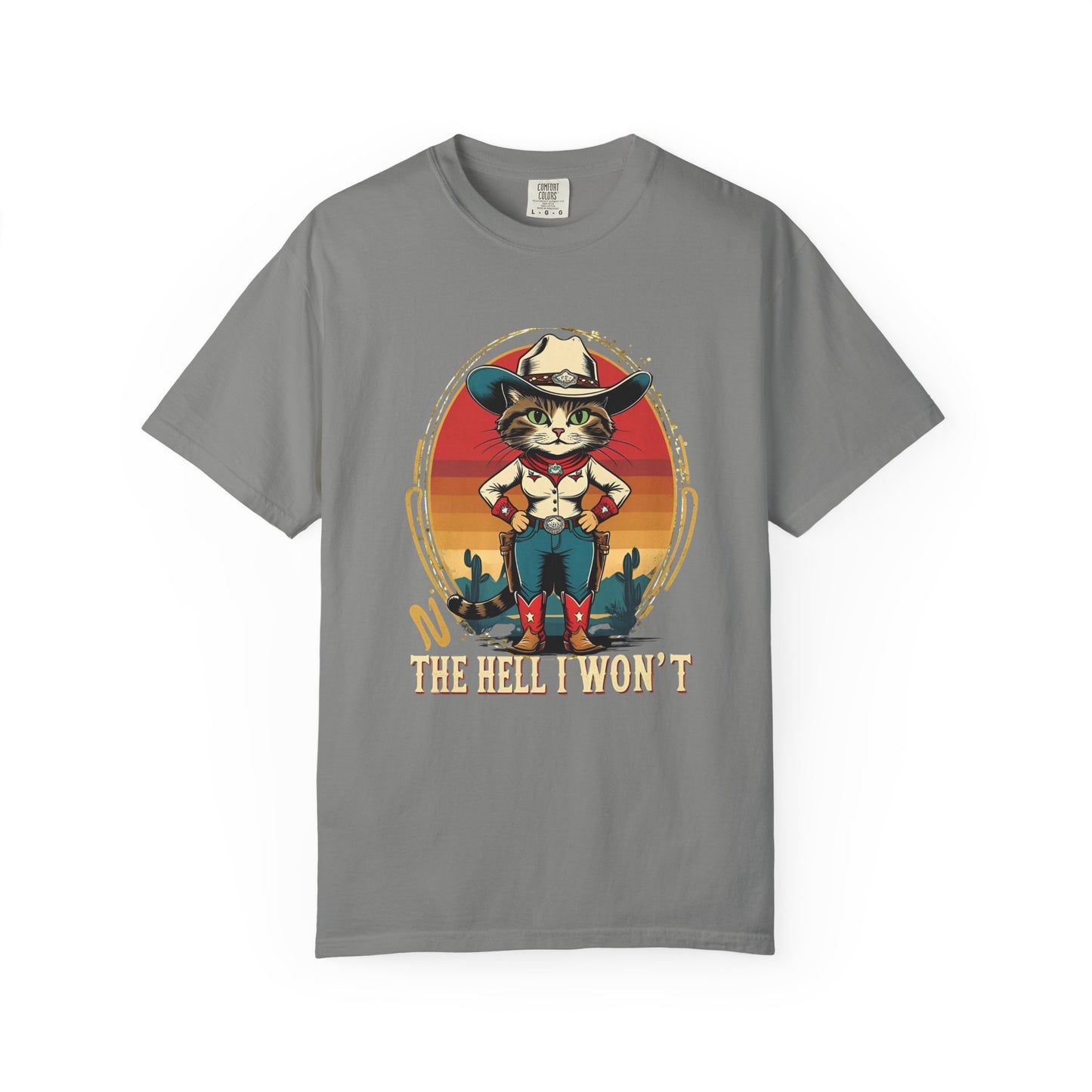 Cowboy Cat Unisex T-shirt, Fun Graphic Tee, Cat Lovers Gift, Vintage Style Shirt, Casual Wear, Gift for Animal Lovers