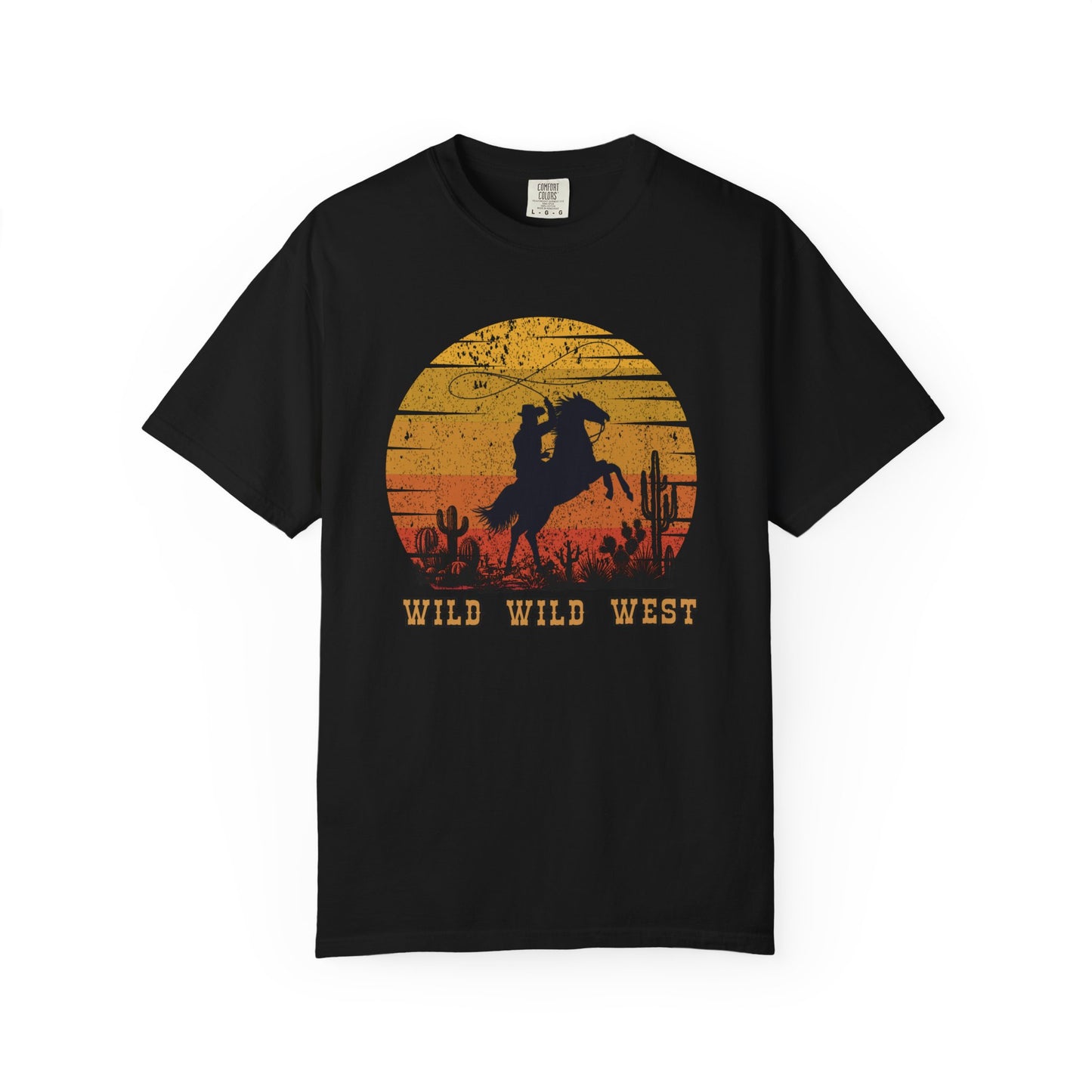 Wild Wild West Unisex T-Shirt, Cowboy Tee, Vintage Western Shirt, Rodeo Clothing, Desert Aesthetic Apparel