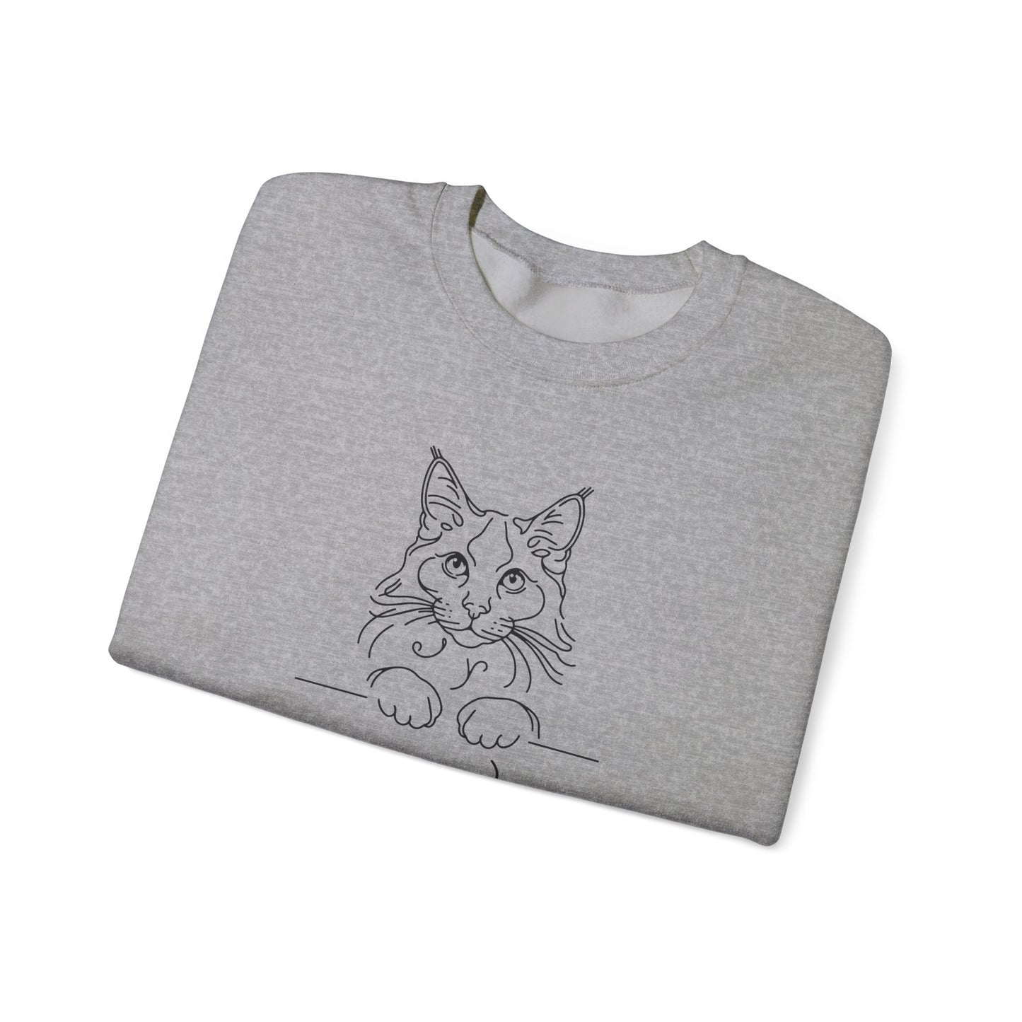Cat Mom Unisex Sweatshirt, Cozy Gift for Cat Lovers, Cute Cat Apparel, Casual Wear, Pet Mom Gift, Cat Owner Sweatshirt