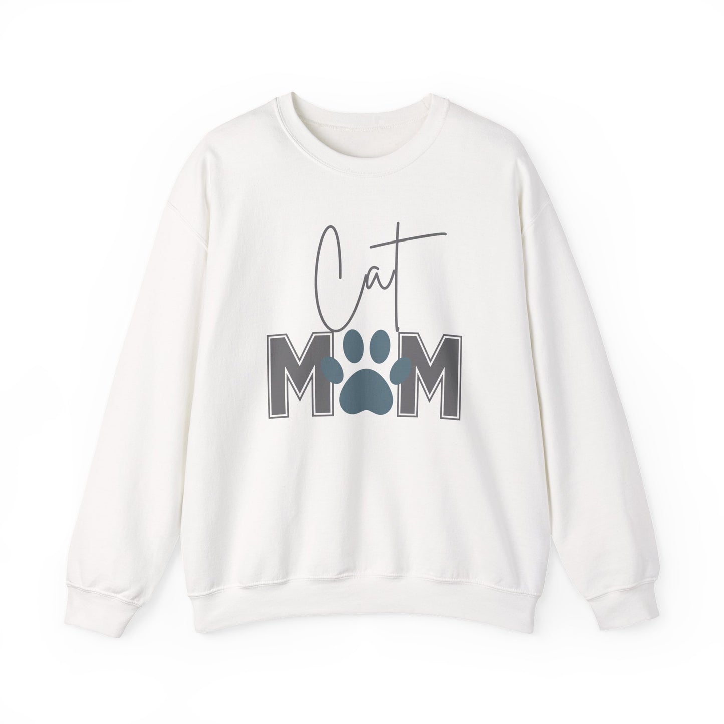Cat Mom Pride Crewneck Sweatshirt - Cozy Gift for Cat Lovers, Pet Owners, Mother’s Day, Birthday, Everyday Comfort