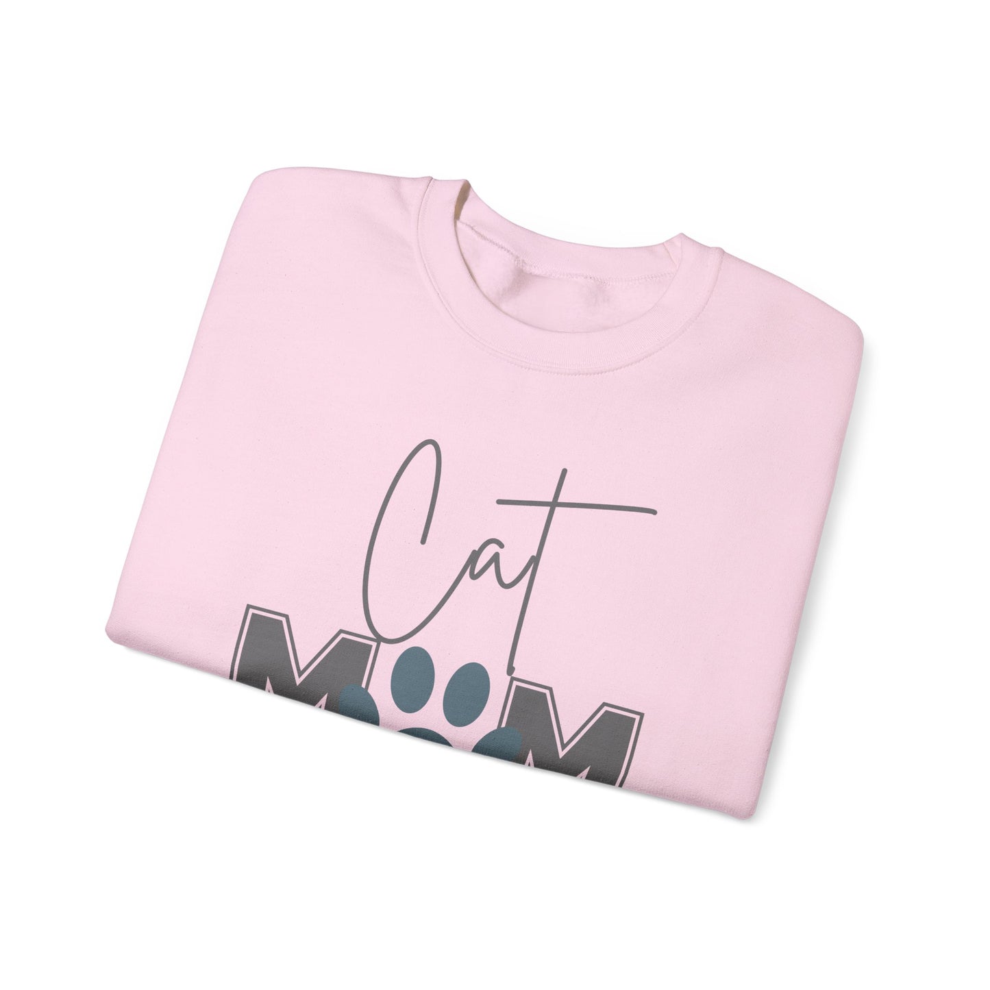 Cat Mom Pride Crewneck Sweatshirt - Cozy Gift for Cat Lovers, Pet Owners, Mother’s Day, Birthday, Everyday Comfort