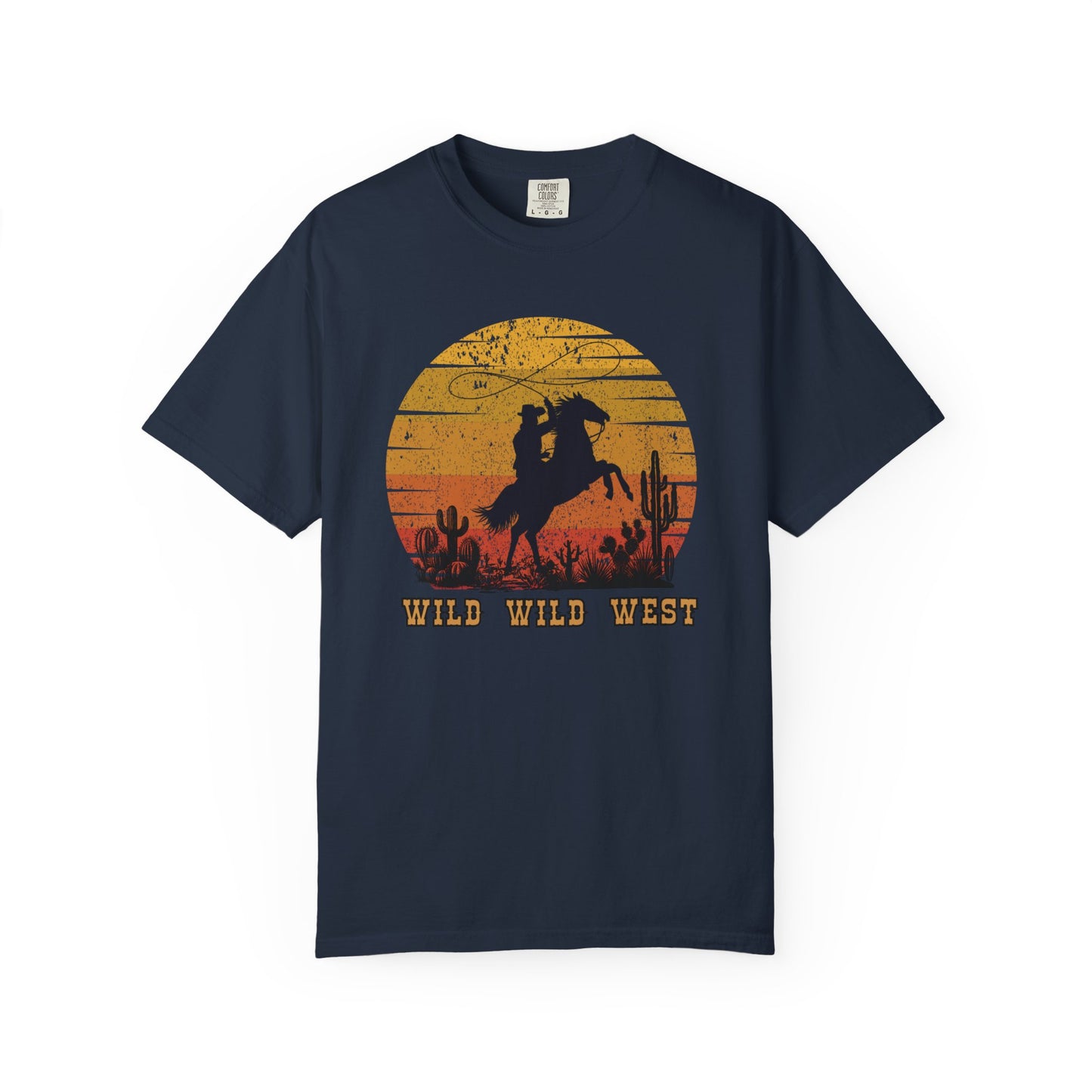 Wild Wild West Unisex T-Shirt, Cowboy Tee, Vintage Western Shirt, Rodeo Clothing, Desert Aesthetic Apparel