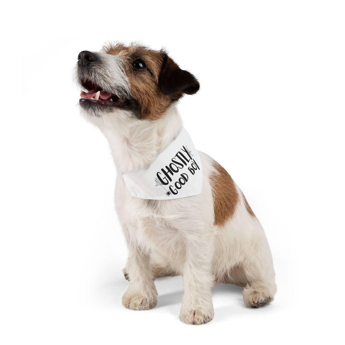 Ghostly Good Boy Pet Bandana Collar | Halloween Pet Accessory, Cute Dog Apparel, Holiday Dog Bandana, Spooky Pet Gear, Costume Accessory