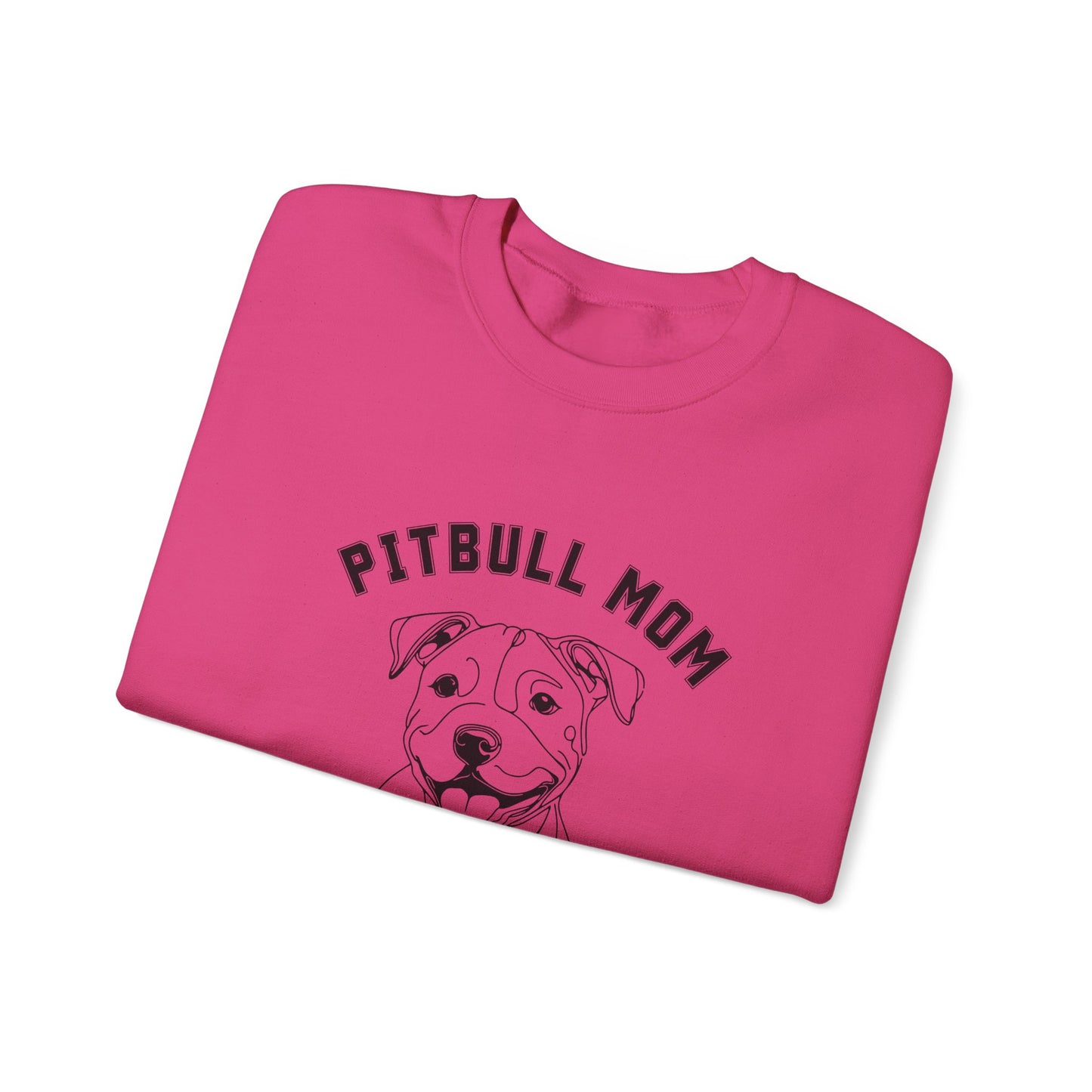 Proud Pitbull Mama Sweatshirt, Dog Lover Gift, Cozy Crewneck, Pet Parent Style, Animal Rescue Support, Perfect for Dog Moms