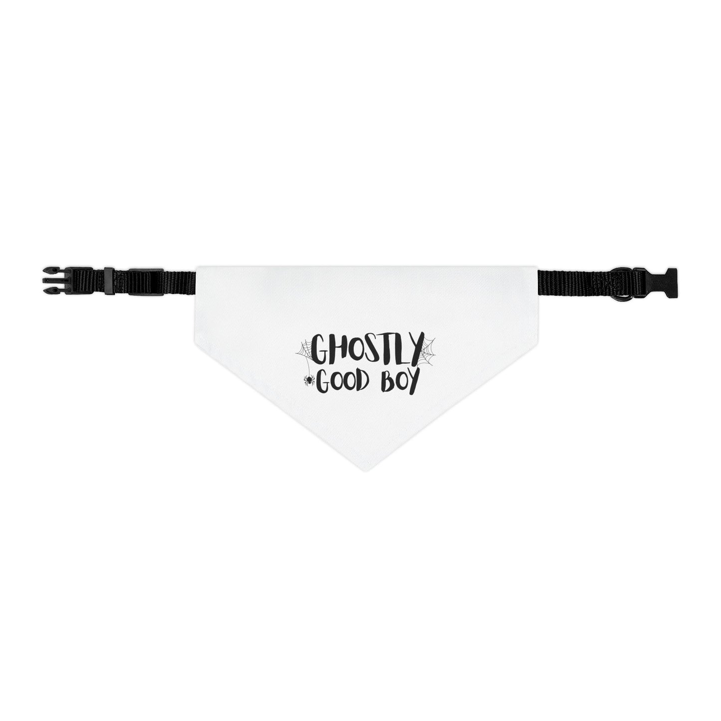 Ghostly Good Boy Pet Bandana Collar | Halloween Pet Accessory, Cute Dog Apparel, Holiday Dog Bandana, Spooky Pet Gear, Costume Accessory
