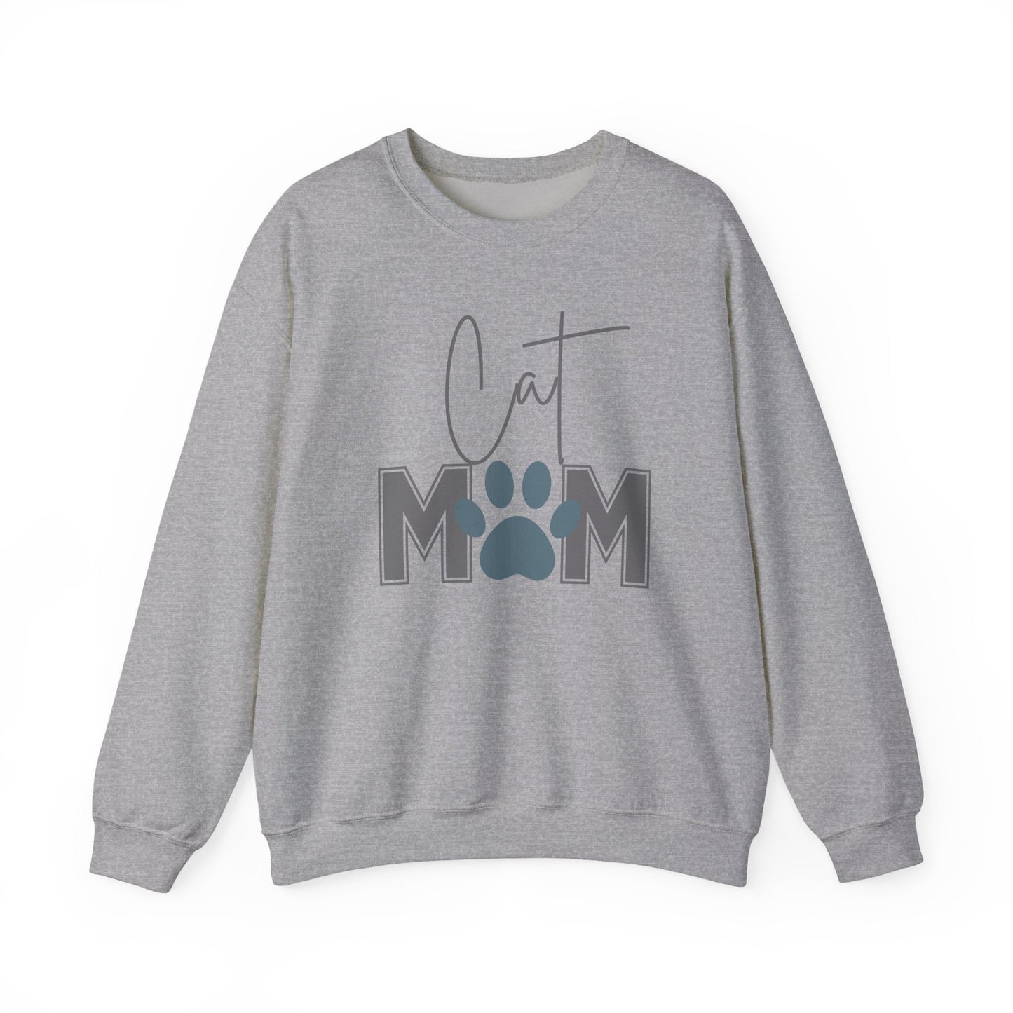 Cat Mom Crewneck Sweatshirt, Cozy Cat Lover Gift, Mother's Day Sweatshirt, Animal Lover Apparel, Funny Cat Sweatshirt, Pet Parent Fashion