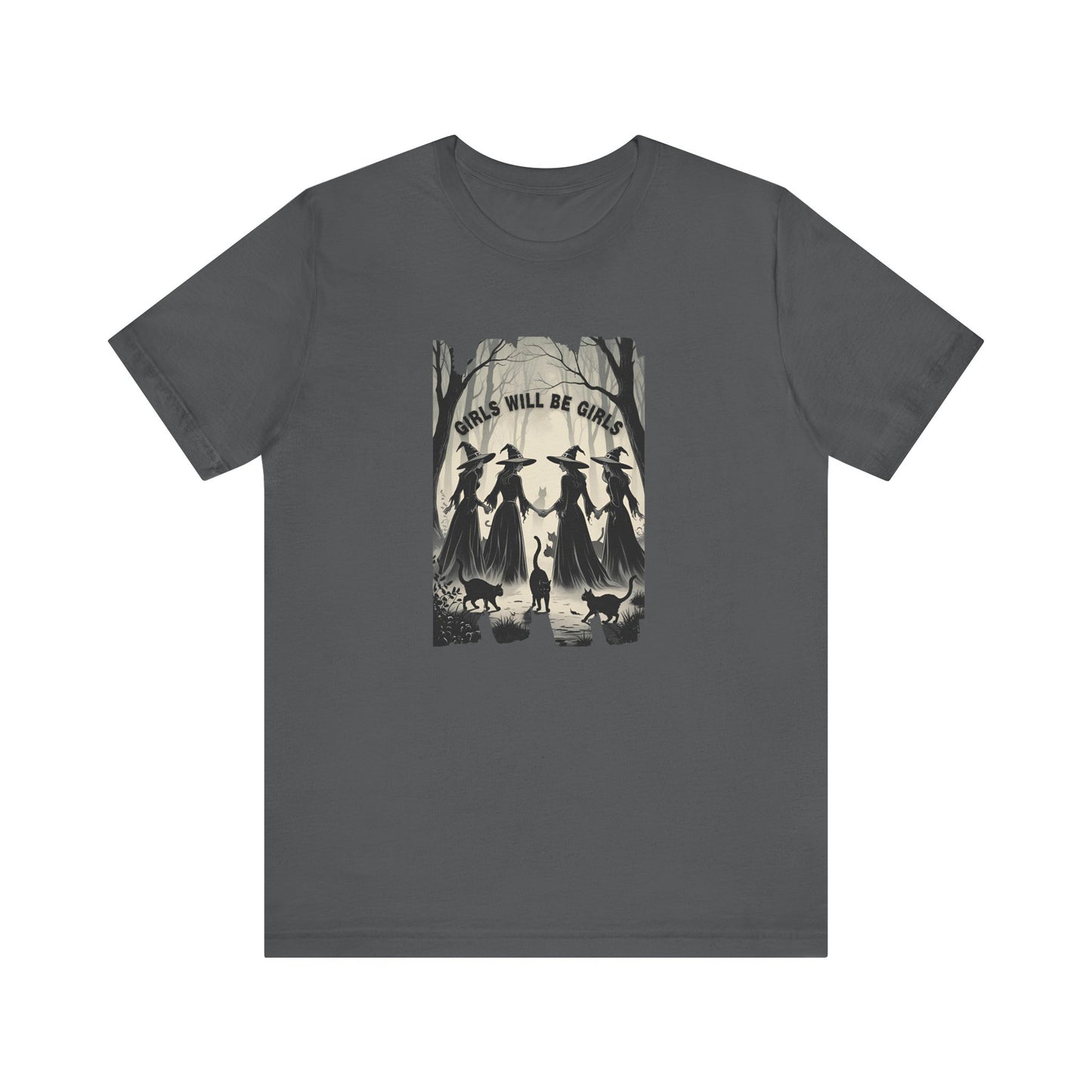 Spooky Witchy Hour Tee, Halloween Shirt, Witchy Apparel, Girls will be Girls Graphic Tee, Casual Wear, Halloween Gift