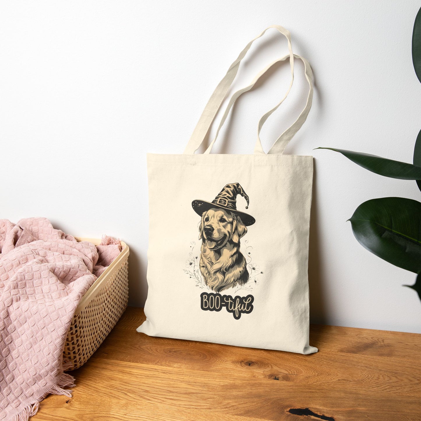 Halloween Dog Tote Bag, Dog Lover Gift, Eco-Friendly Bag, Trick or Treat Bag, Pet Lover Tote, Multipurpose Canvas Bag, Spooky Pet Design