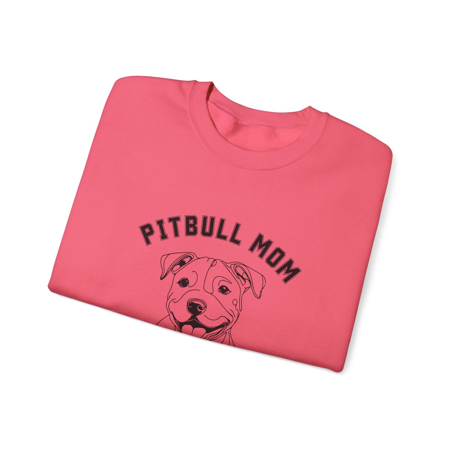 Proud Pitbull Mama Sweatshirt, Dog Lover Gift, Cozy Crewneck, Pet Parent Style, Animal Rescue Support, Perfect for Dog Moms