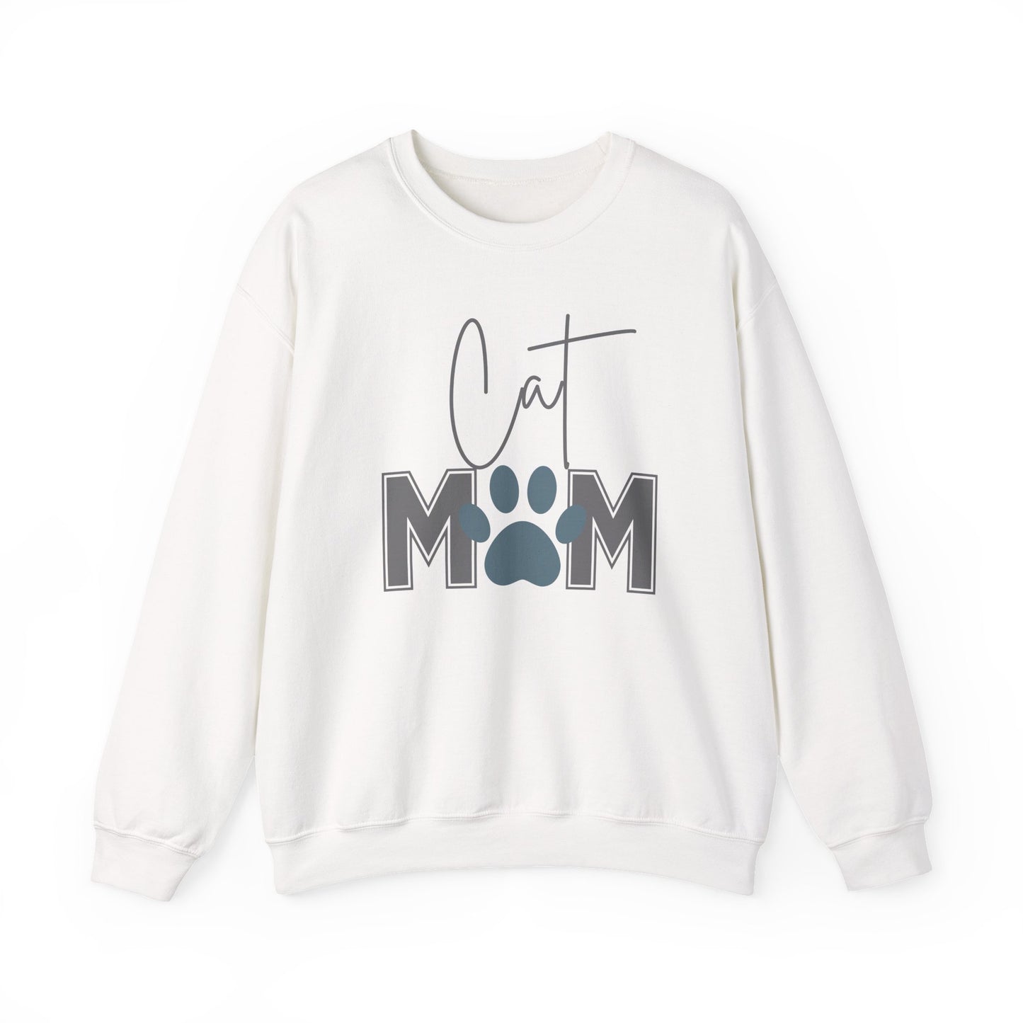 Cat Mom Crewneck Sweatshirt, Cozy Cat Lover Gift, Mother's Day Sweatshirt, Animal Lover Apparel, Funny Cat Sweatshirt, Pet Parent Fashion