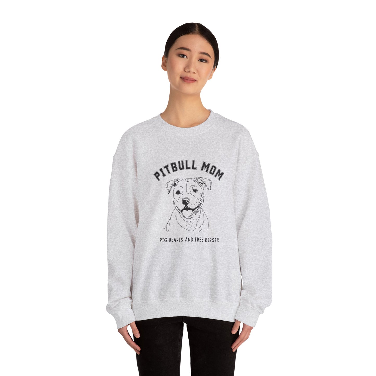 Proud Pitbull Mama Sweatshirt, Dog Lover Gift, Cozy Crewneck, Pet Parent Style, Animal Rescue Support, Perfect for Dog Moms