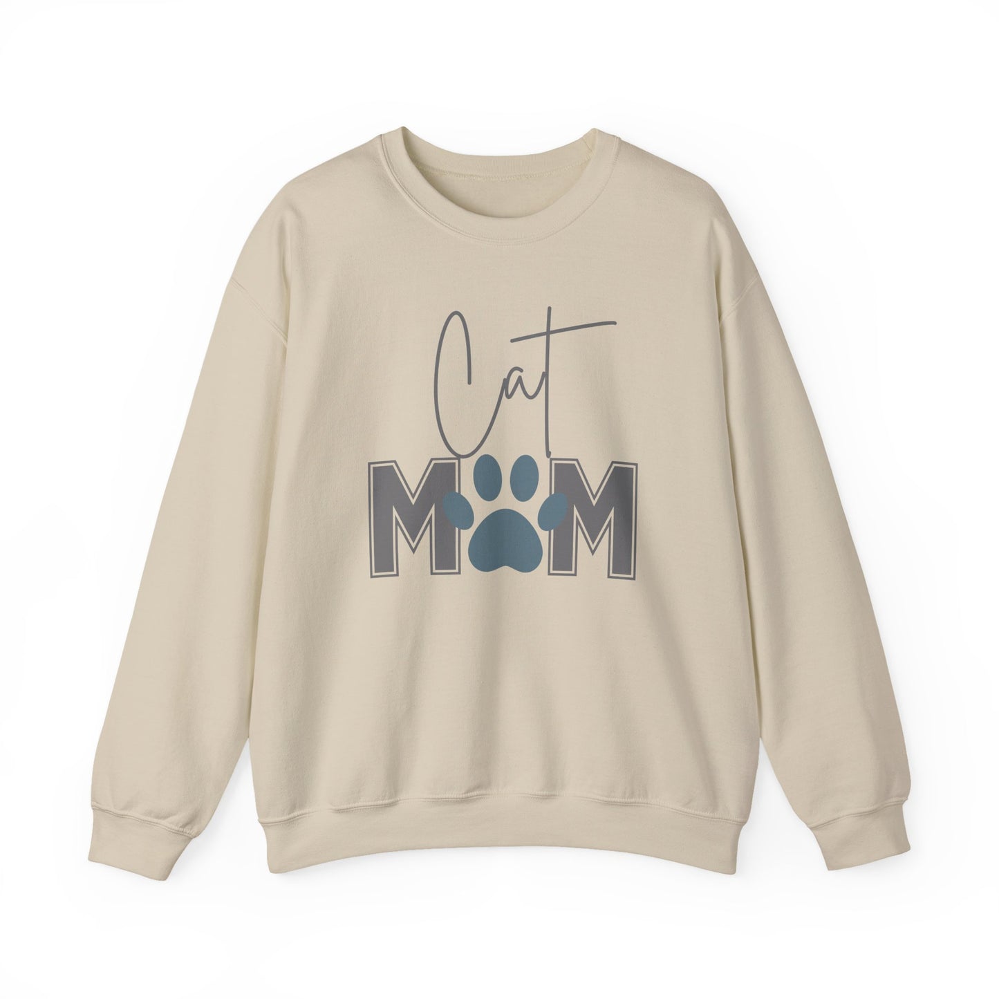 Cat Mom Pride Crewneck Sweatshirt - Cozy Gift for Cat Lovers, Pet Owners, Mother’s Day, Birthday, Everyday Comfort