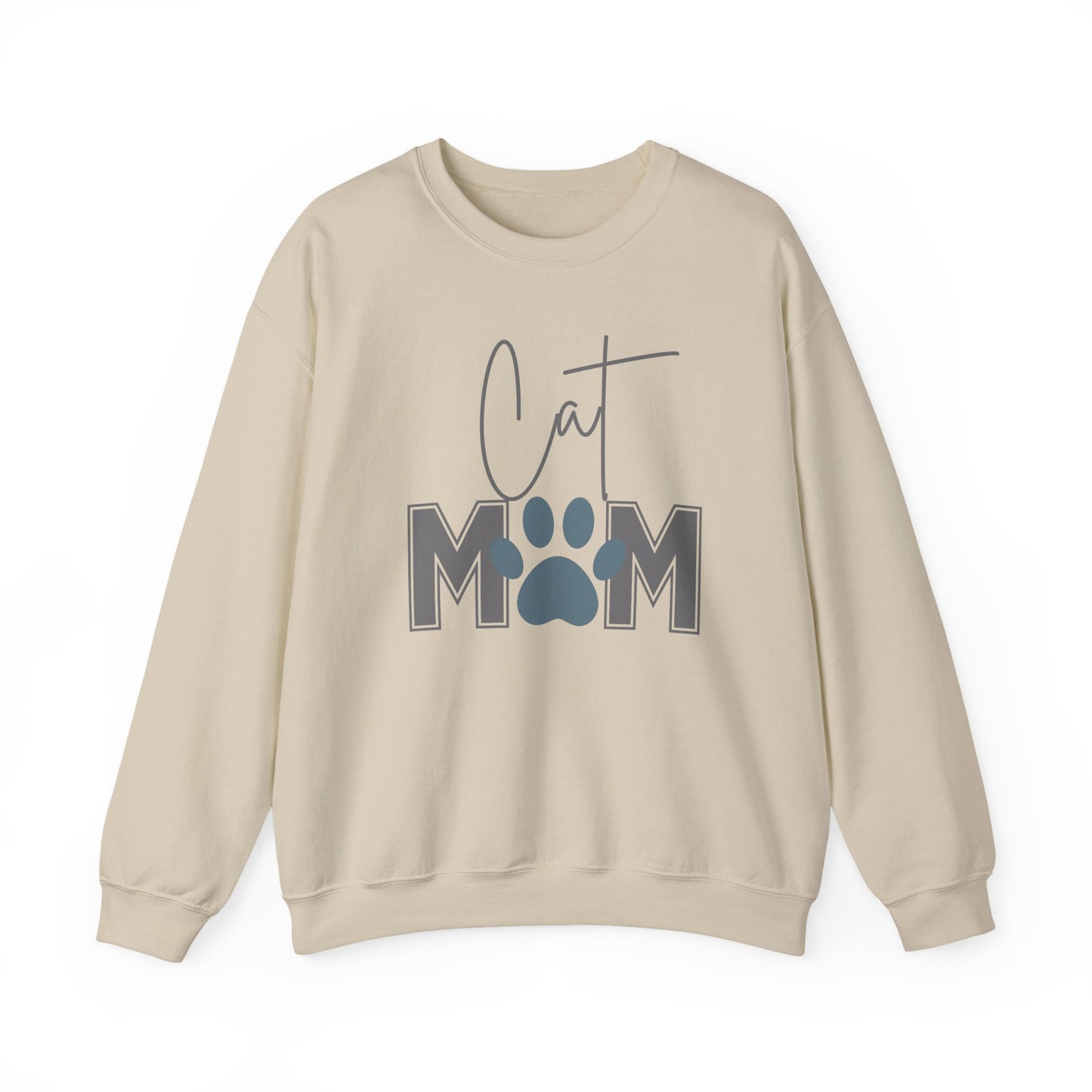 Cat Mom Crewneck Sweatshirt, Cozy Cat Lover Gift, Mother's Day Sweatshirt, Animal Lover Apparel, Funny Cat Sweatshirt, Pet Parent Fashion