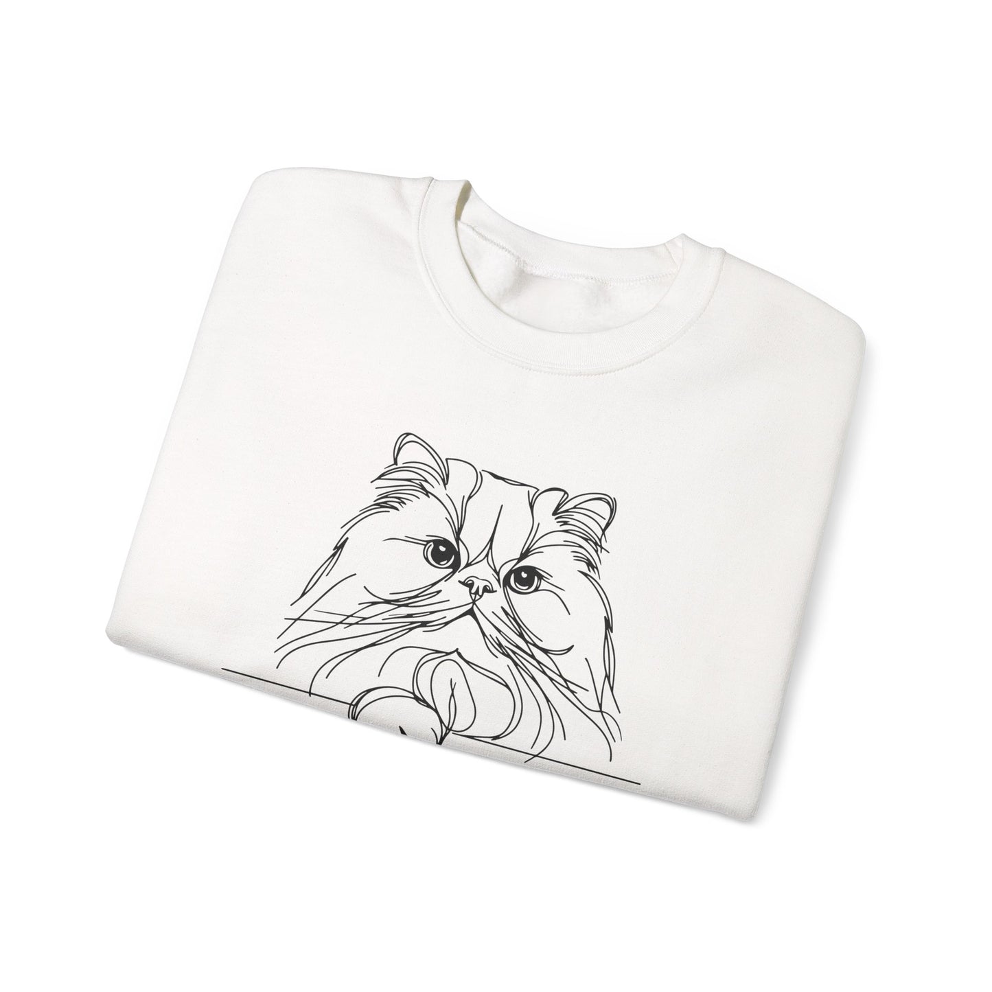 Cozy Cat Lovers Crewneck Sweatshirt - Perfect Gift for Cat Owners, Cute Pet Apparel for Casual Wear, Ideal for Birthdays, Relaxing Days