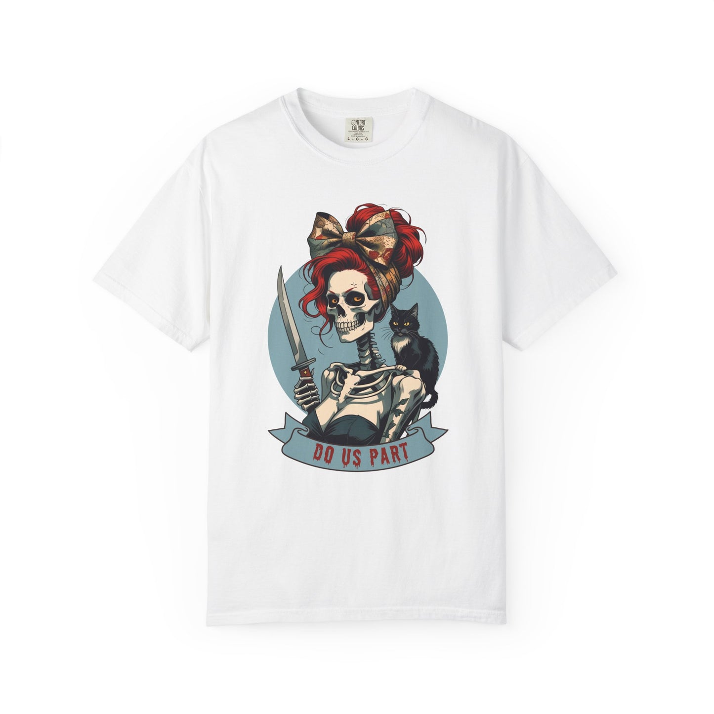 Gothic Bride T-Shirt, Unique Halloween Shirt, Do Us Part Tee, Spooky Couple Gift, Unisex Skeleton Tee