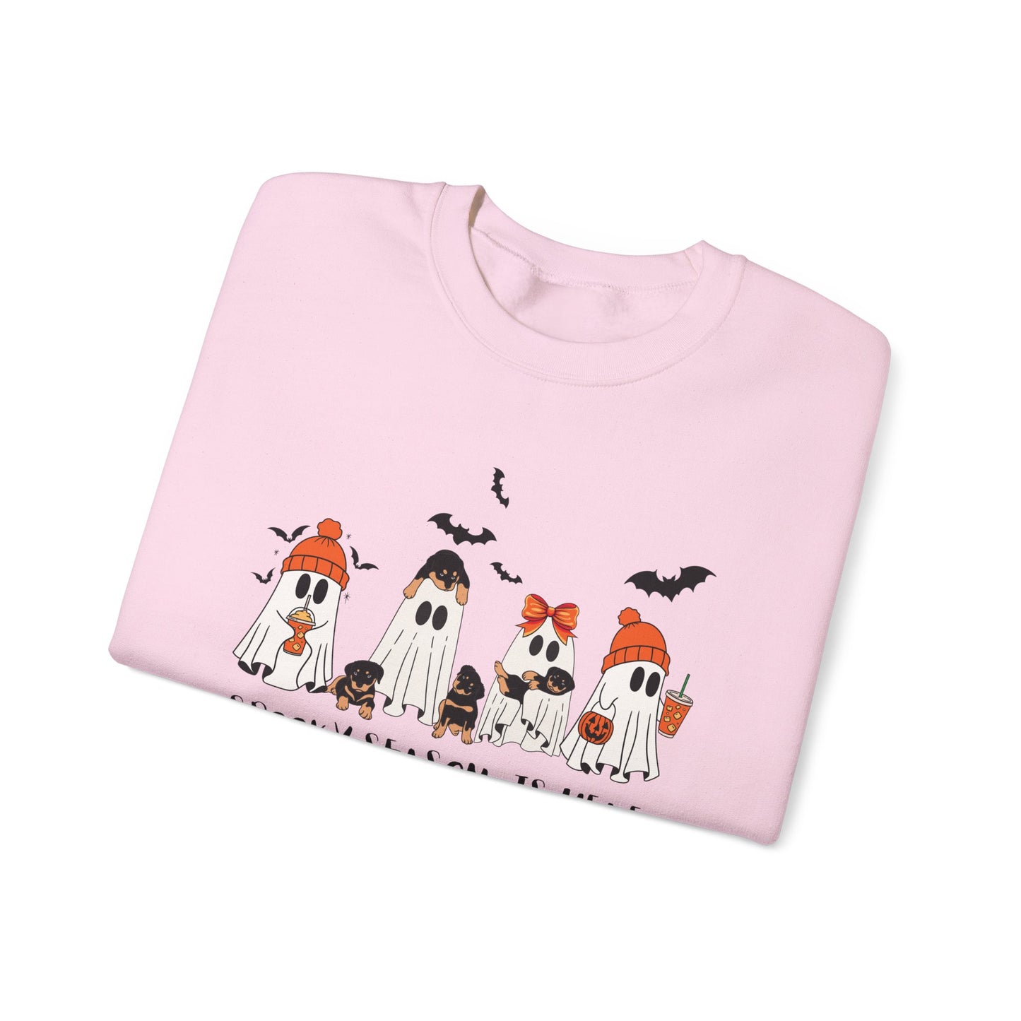 Spooky Ghost Crewneck Sweatshirt, Halloween Sweatshirt, Unisex Pullover, Cute Fall Fashion, Cozy Sweatshirt for Fall