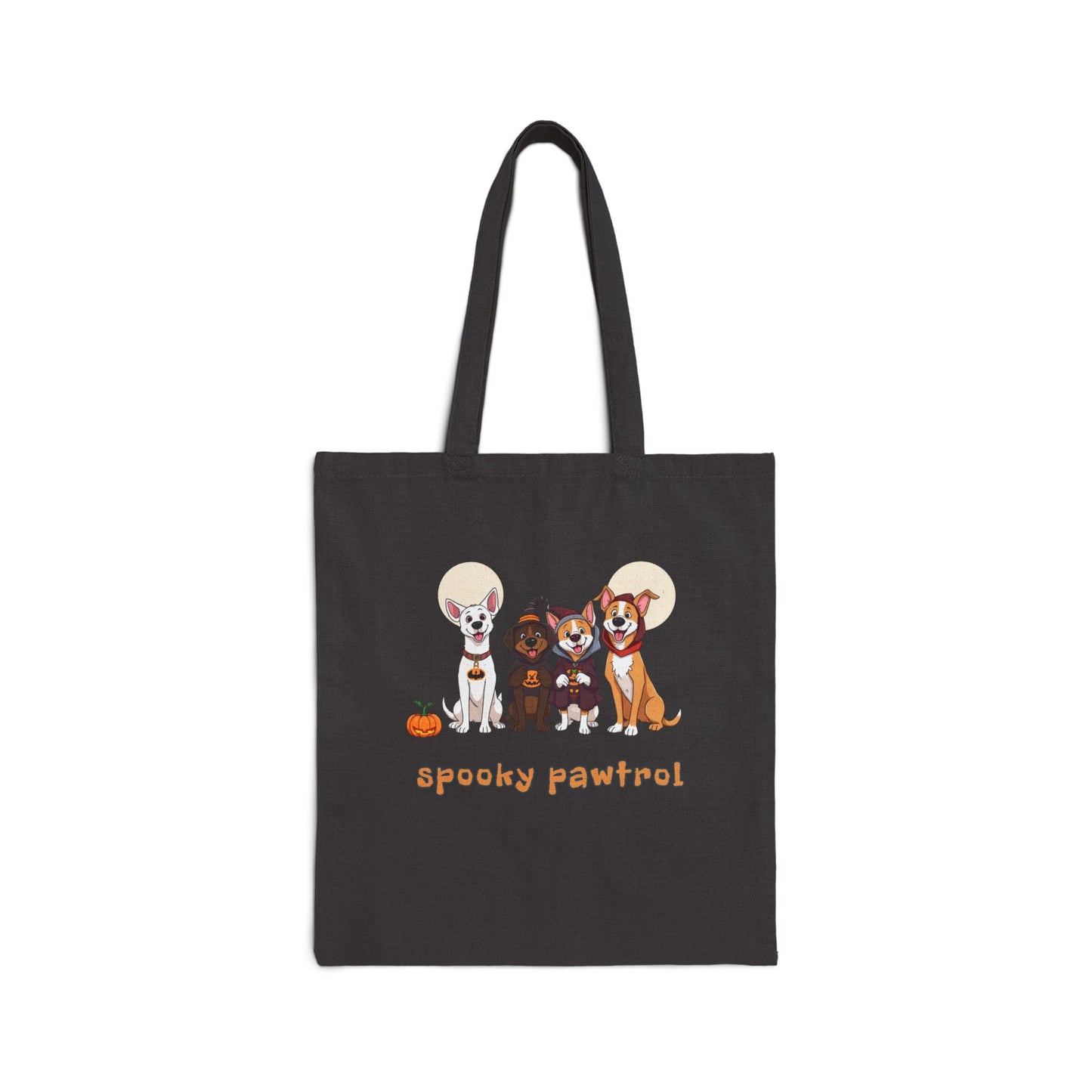Spooky Paw Patrol Tote Bag, Cute Dog Lover Gift, Halloween Bag, Reusable Shopping Tote, Pet Parent Accessory