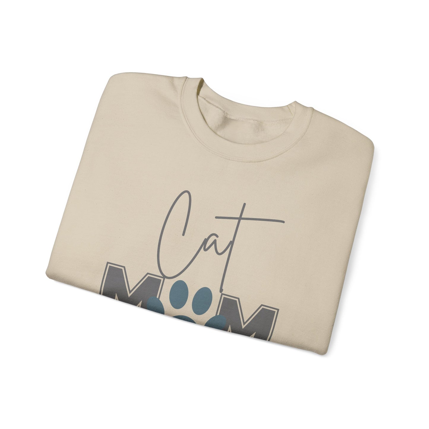 Cat Mom Pride Crewneck Sweatshirt - Cozy Gift for Cat Lovers, Pet Owners, Mother’s Day, Birthday, Everyday Comfort