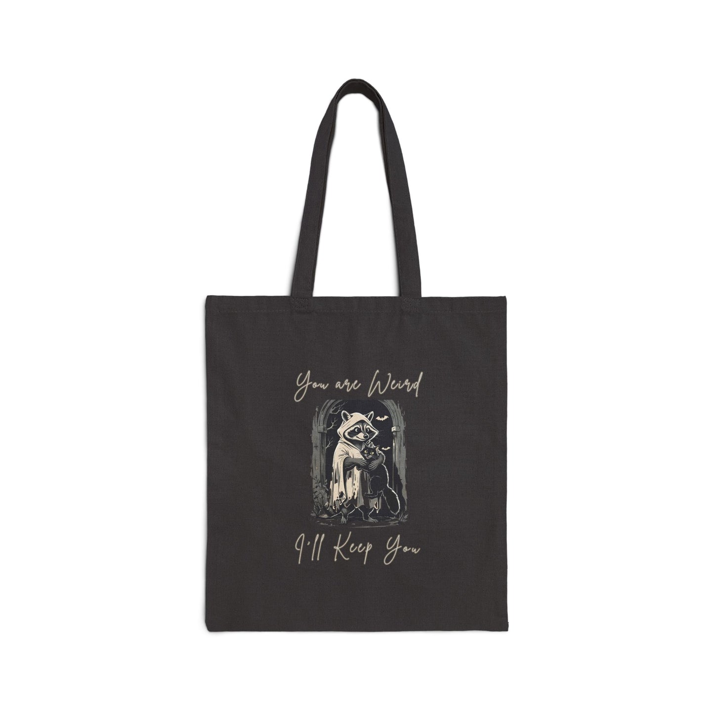 Whimsical Raccoon Tote Bag - Unique Gift for Animal Lovers, Eco-Friendly Shopping Bag, Earth Day, Cute Reusable Grocery Bag, Fun Gift Idea