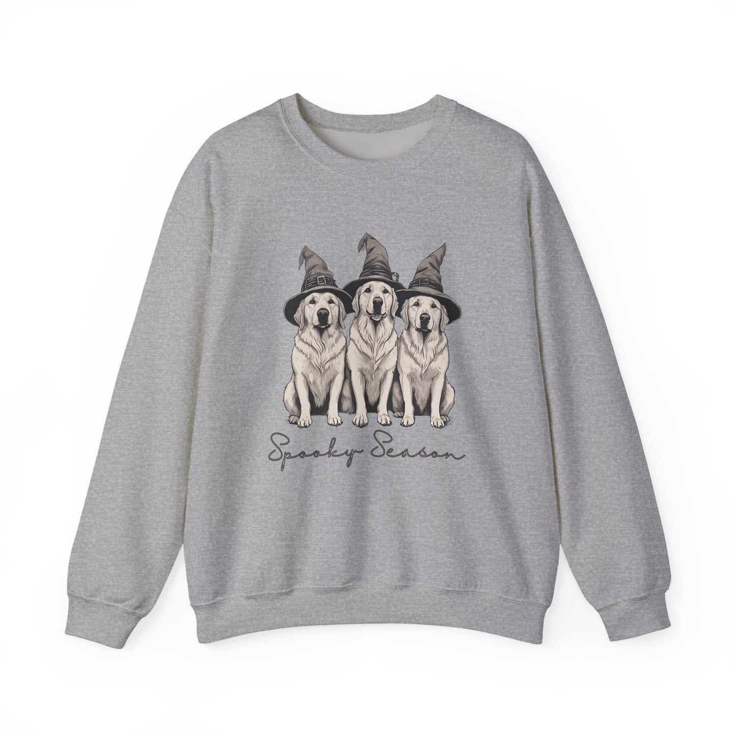 Spooky Season Sweatshirt - Halloween Unisex Crewneck, Cute Dog Sweatshirt, Fall Fashion, Perfect Gift for Dog Lovers, Cozy Golden Retriever Sweater