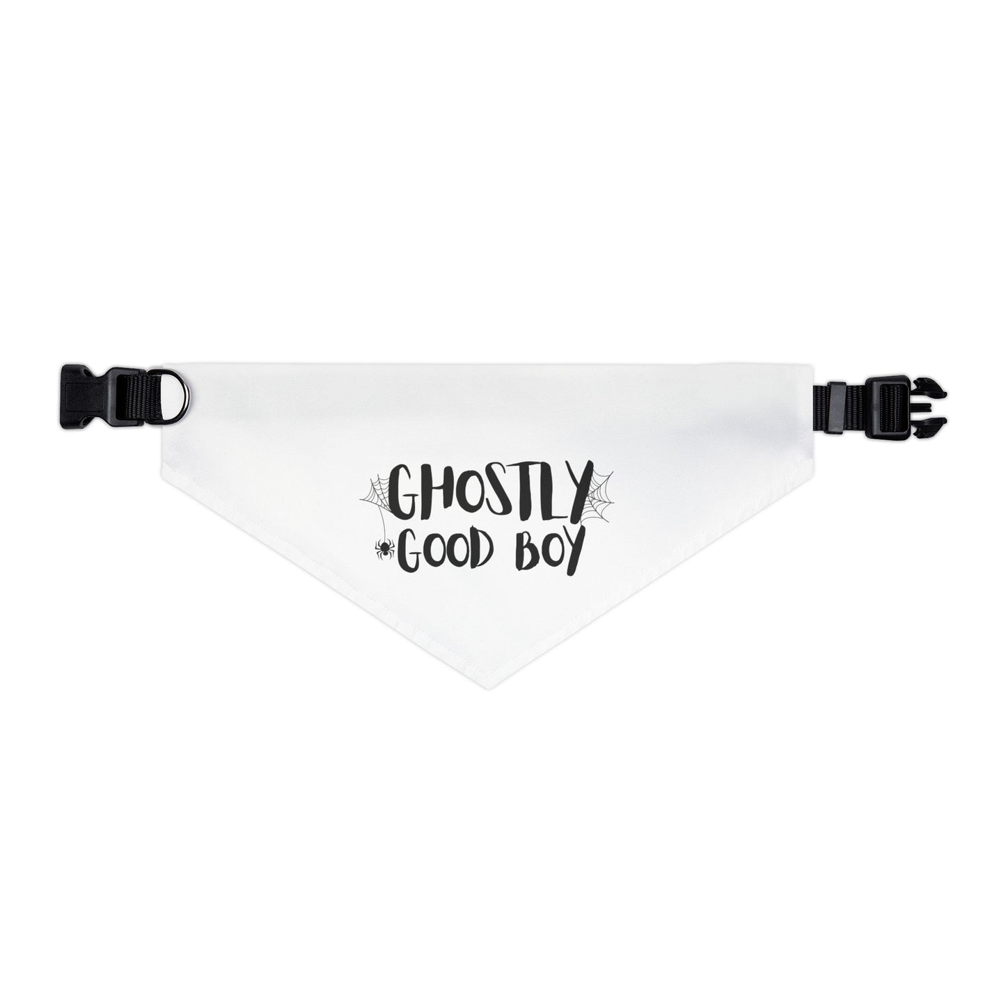 Ghostly Good Boy Pet Bandana Collar | Halloween Pet Accessory, Cute Dog Apparel, Holiday Dog Bandana, Spooky Pet Gear, Costume Accessory