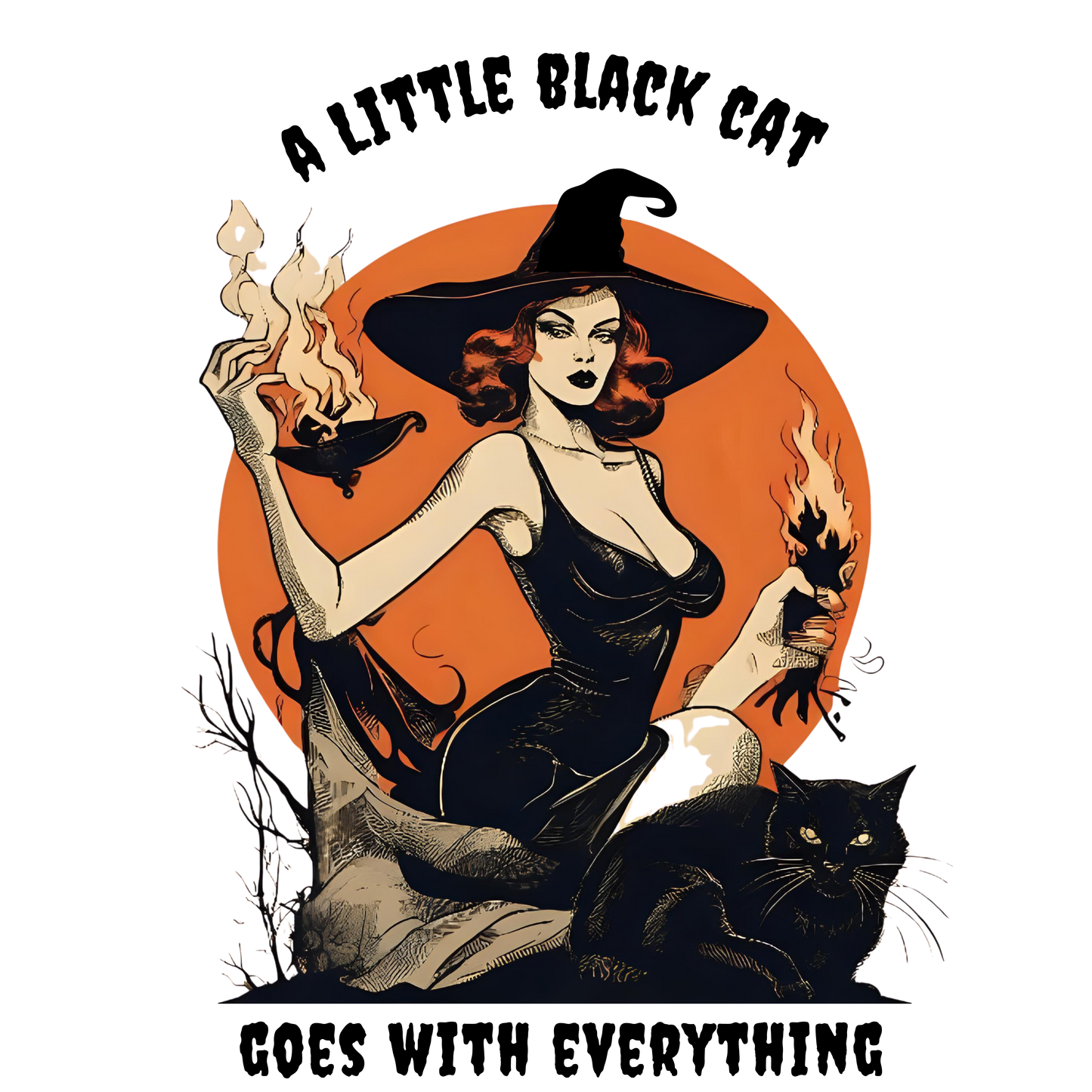 Stylish Witchy Cat Crewneck Sweatshirt | Perfect for Halloween, Cozy Casual Wear, Gifts for Cat Lovers, Unique Vintage Fall Fashion, Spooky [...]