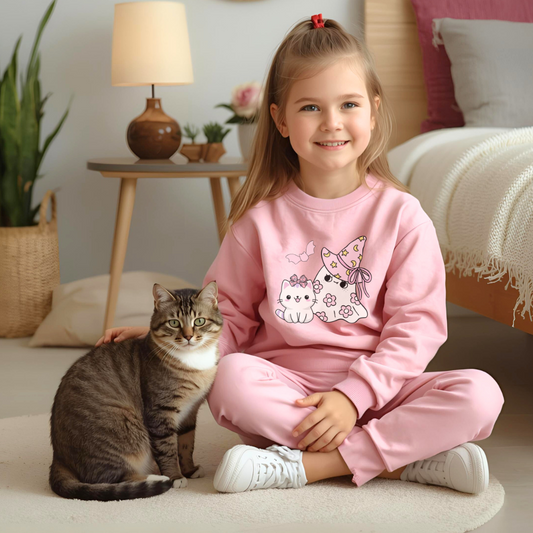Magical Cat Toddler Sweatshirt, Cute Kids Apparel, Gift for Birthdays, Halloween, Cozy Sweater for Little Ones, Adorable Toddler Outfit