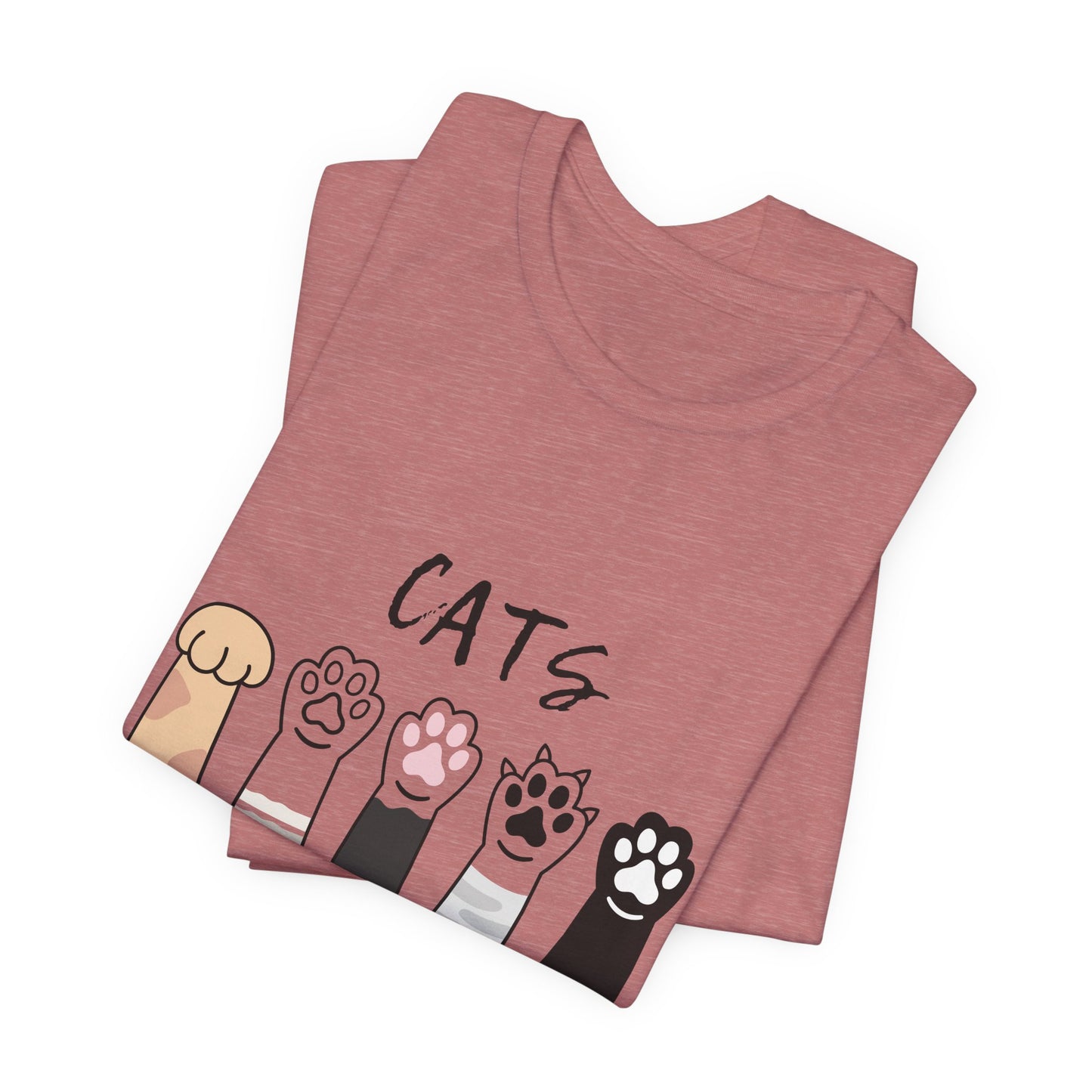 Funny Cat Lovers Tee - 'Cats Because People Suck' - Gift for Pet Owners, Cat Mom Shirt, Animal Lover Top, Humorous T-Shirt, Casual Wear
